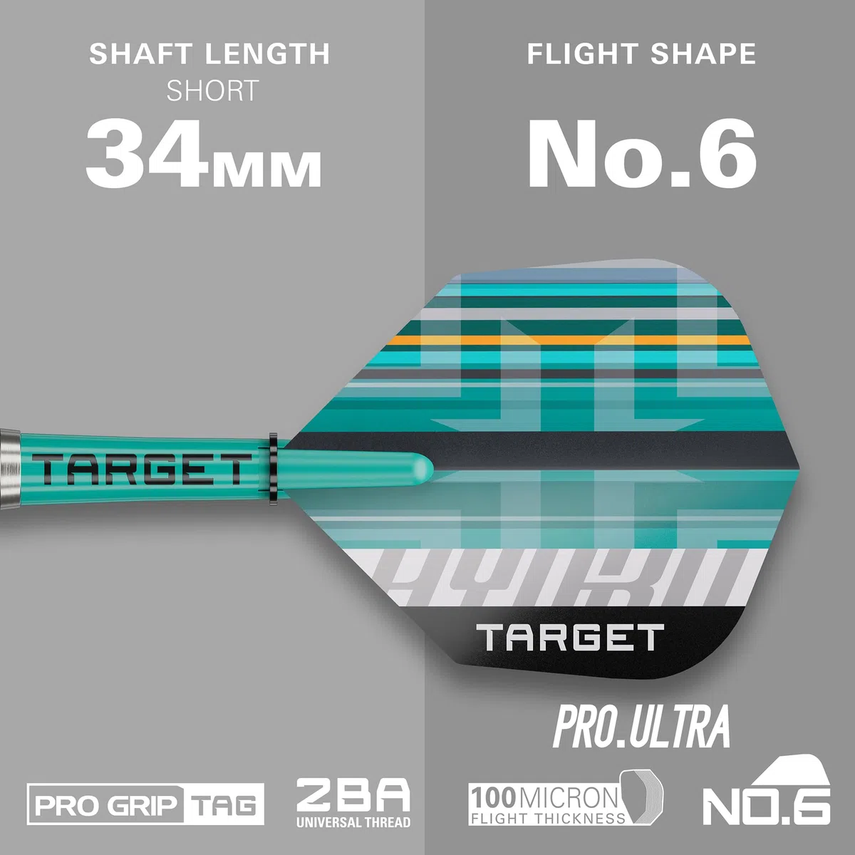 Target Darts Hydro 18g/20g 90% Tungsten Soft Dart Set Dartpfeile mit Kunststoffspitze Pro Ultra No.6 Flights Pro Grip Schäfte Pixel Points Profi Dart Pfeile für elektronische Dartscheibe