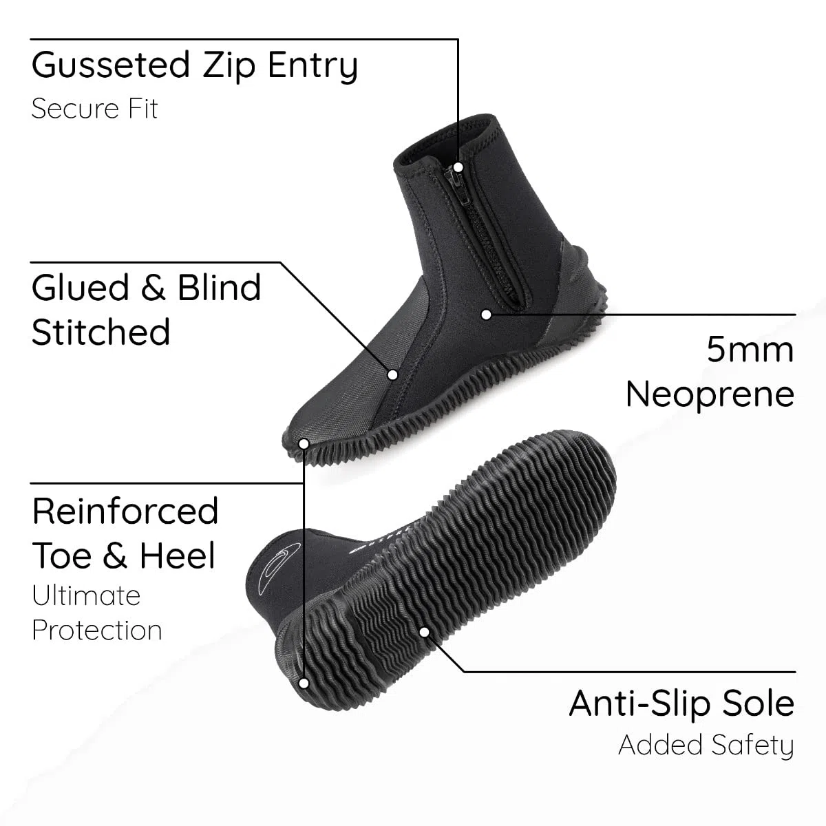 Osprey Unisex Neopren mit Reißverschluss Neoprenanzug für Erwachsene, 5 mm