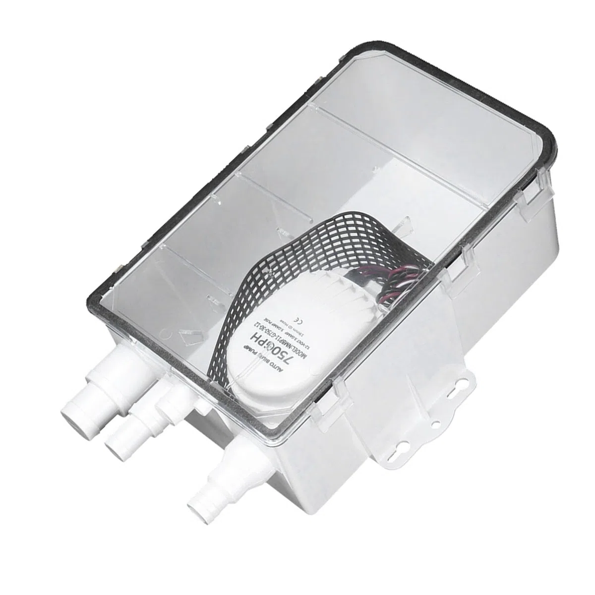 Shower Sump Pump System Boat RV Bilge 12V 750GPH Marine Multi Port Drain Box