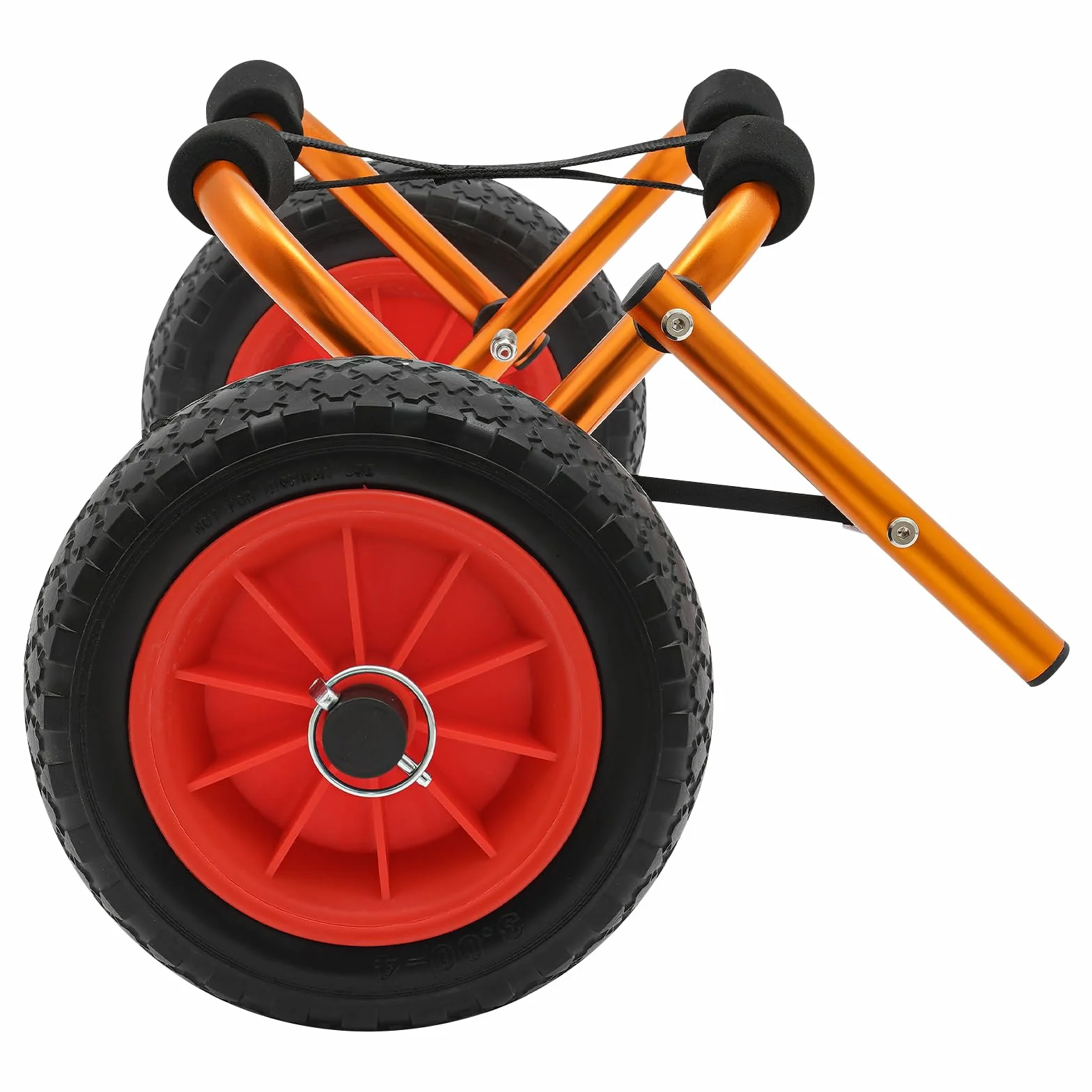 Kajakwagen Schlauchboot Sup Trolley Kajak Zubehör Transportwagen Klappbar Faltbarer Kajak-Wagen, 80kg Tragkraft, stoßdämpfende Sponge-Pads, für Kajaks, Kanus und SUPs