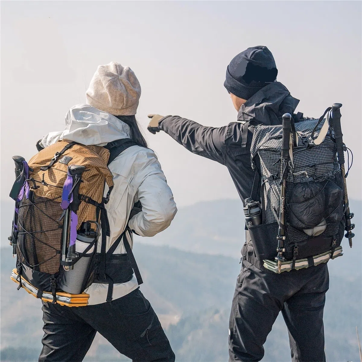 Outdoor-Rucksack Rucksack Leichter Bergsteiger-Wanderrucksack Outdoor-Sport 30+5L Atmungsaktive wasserdichte Tasche