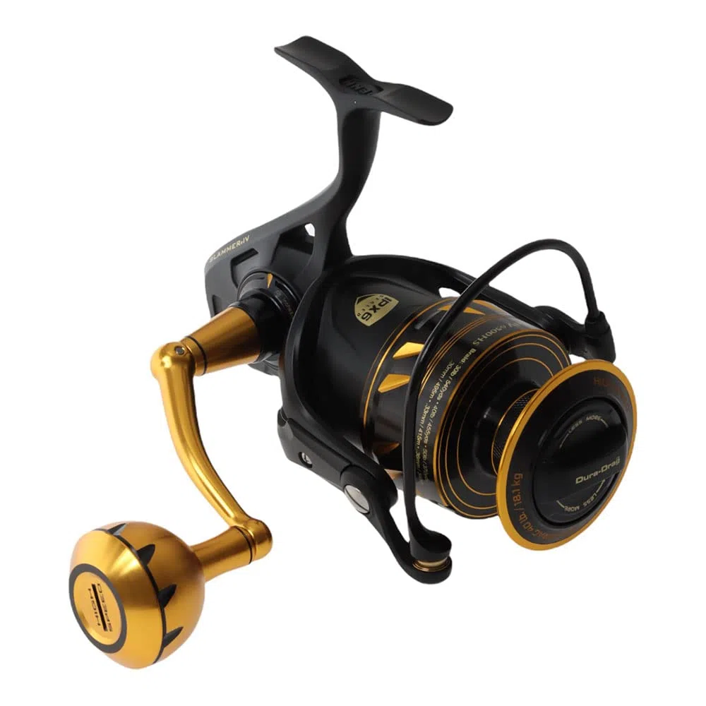 PENN Slammer IV Salzwasser-Spinnrolle – Vollmetall-, Hochleistungs-Spinn-, Jigging- oder Köderrolle – Boot, Ufer, Kajak