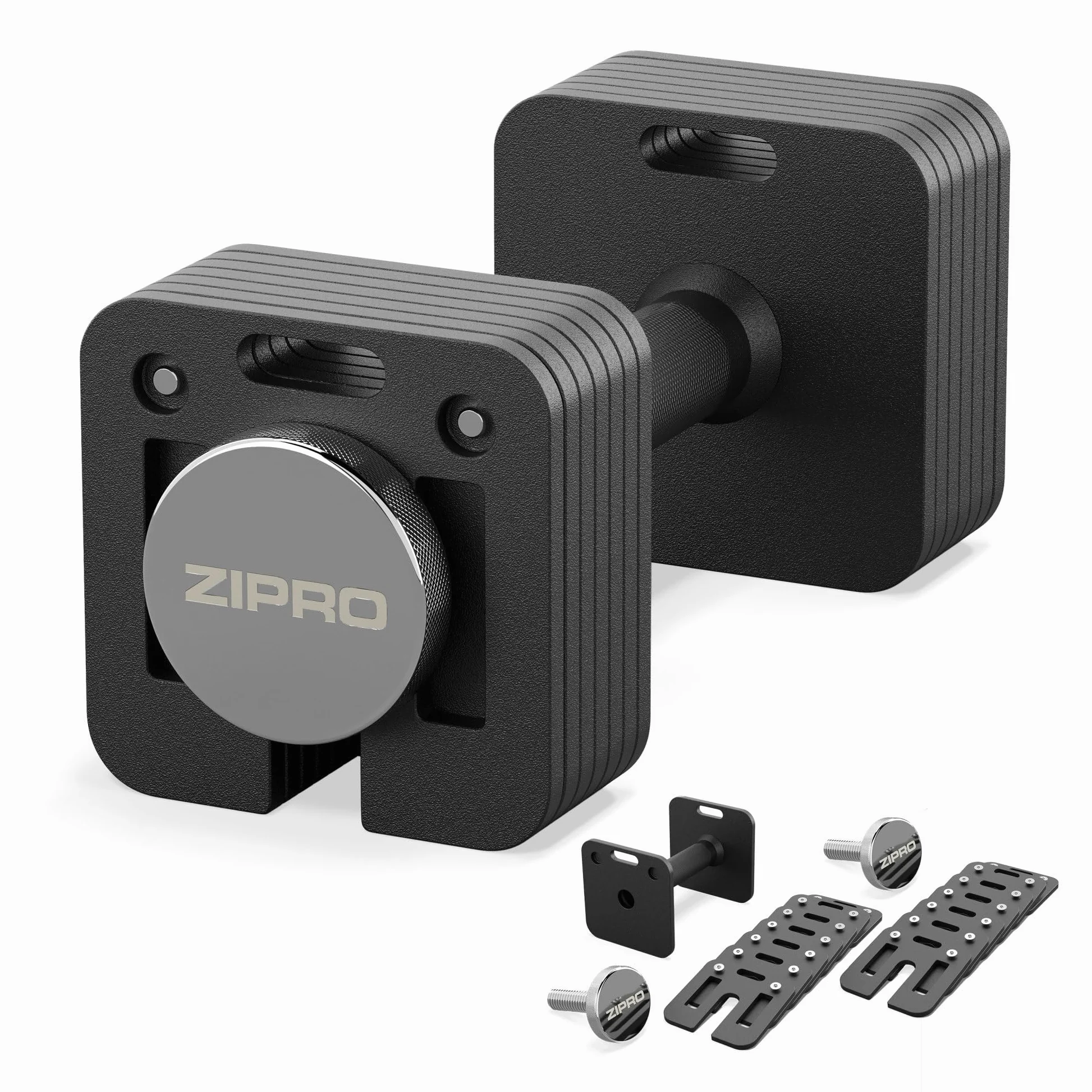 ZIPRO Hantel Verstellbare Kurzhantel Gewicht 16/24 Kg Dumbbell Hantelscheiben mit 8x2kg und 2x1kg Schraubverschluss Frauen und Männer für Zuhause Home Gym Körpertraining Muskelaufbau – 1 x Square