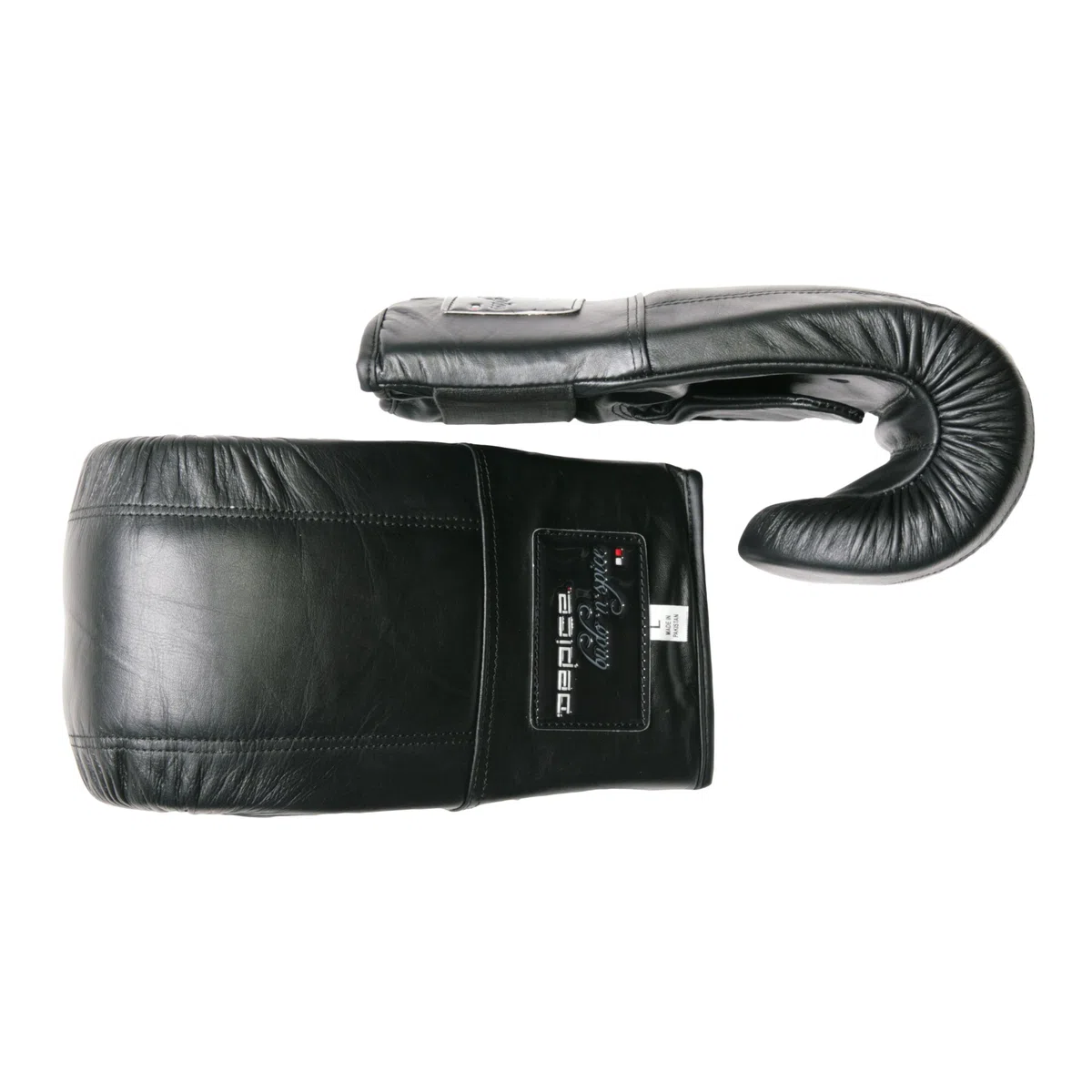 DEPICE Sandsackhandschuhe Leder Boxhandschuhe für Boxsack schwarz S