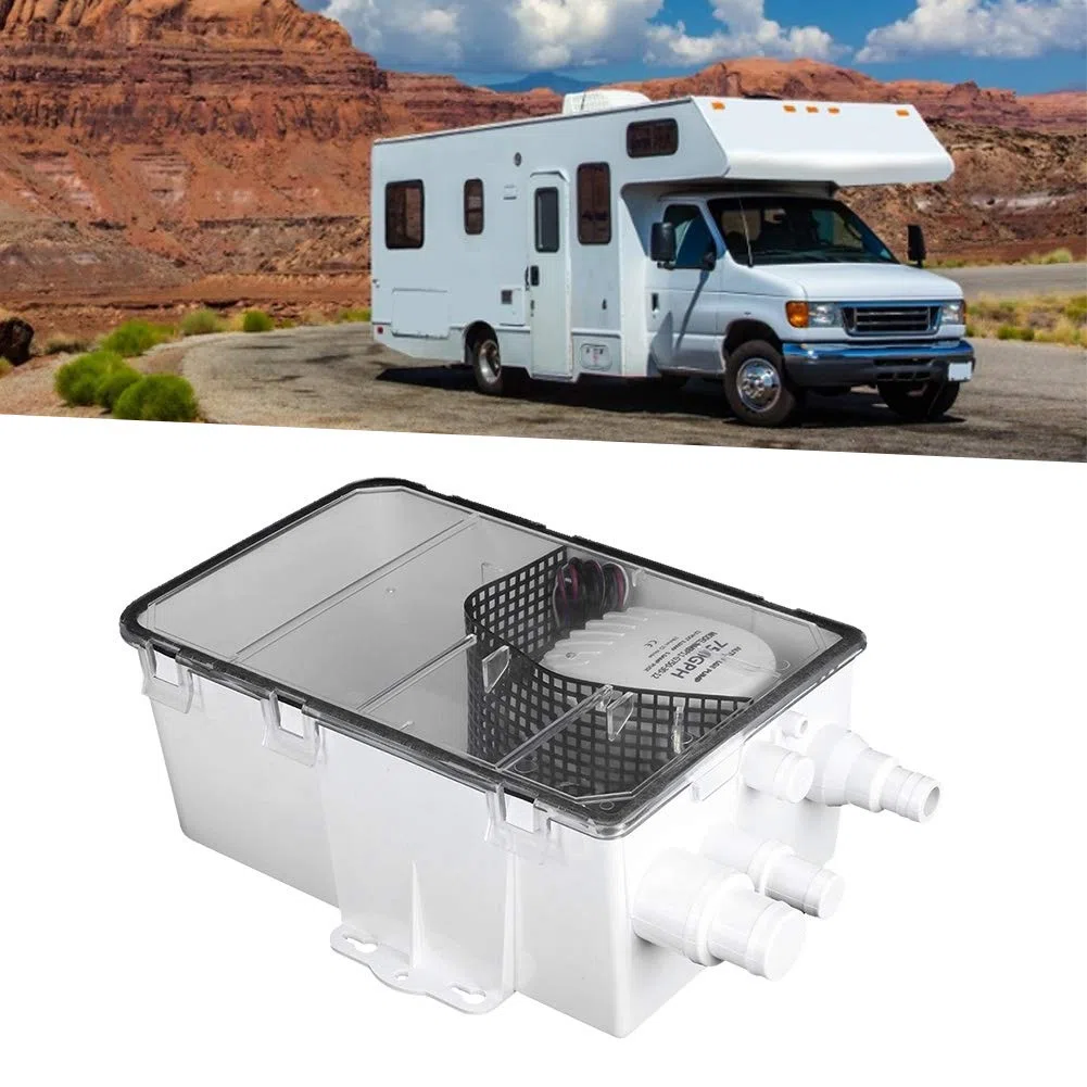 Duschwannenpumpensystem Abflusskit-System System mit mehreren Anschlüssen Einlassboot RV Bilge 12V 750GPH duschpumpen duschwannenpumpensystem