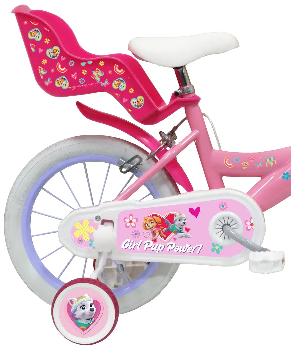 Mädchen Fahrrad Kinderfahrrad 14 Zoll Paw Patrol/Stella, Rosa, 35,6 cm
