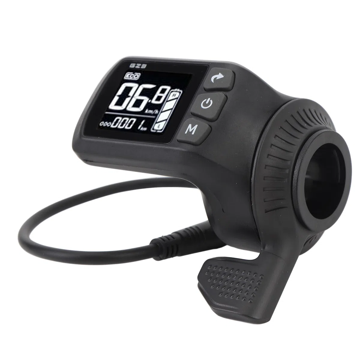 LCD-Display für Elektrofahrräder, Wasserdichter ABS-Hintergrundbeleuchtungsbildschirm mit 5-poligem Anschluss, für 24 V, 36 V, 48 V, 60 V, Elektrofahrräder, Roller