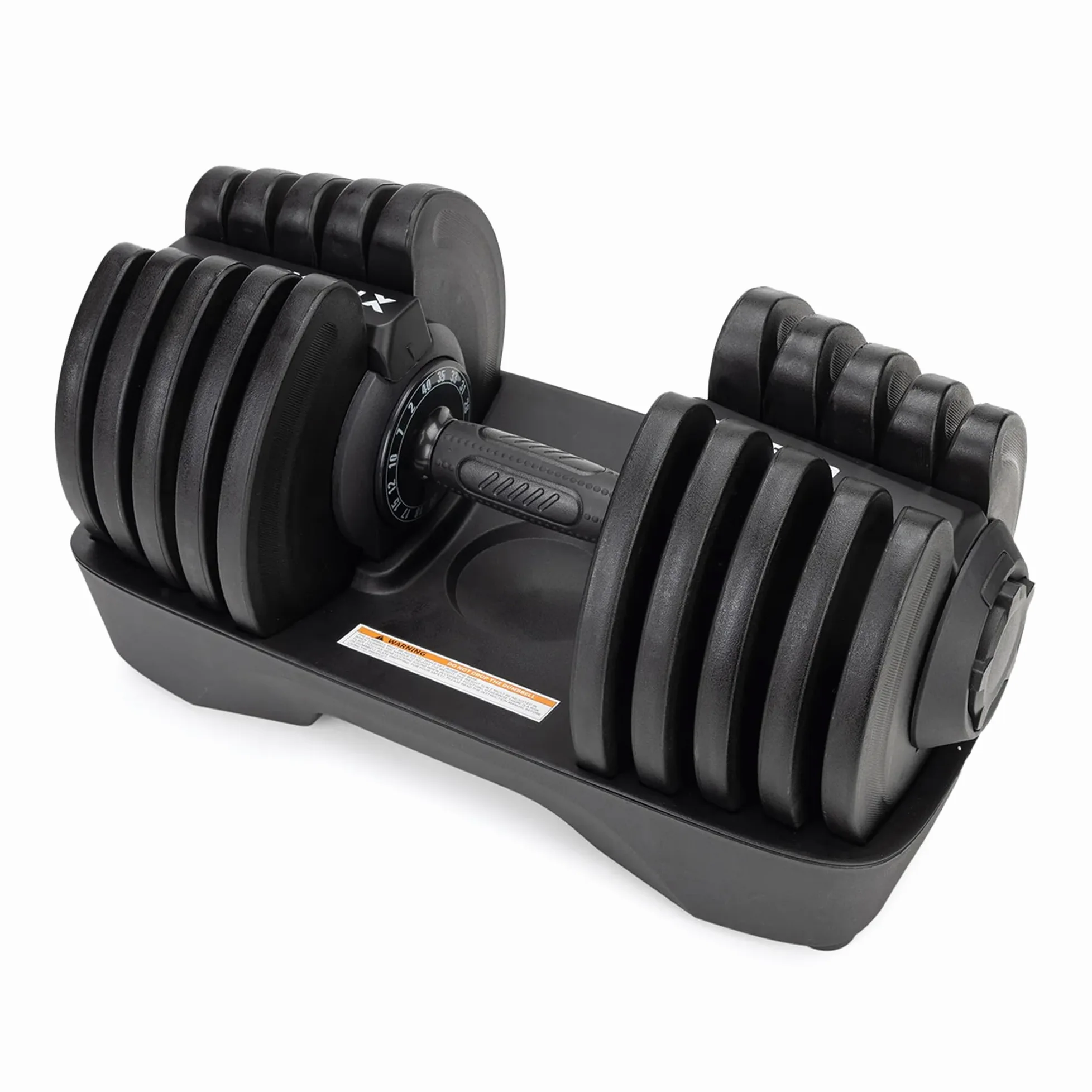 TREXO Verstellbare Hantel 18-40 kg Gewichtsregulierung mit Drehknopf Gewichte Hantel aus Eisen für Krafttraining Verstellbare Kurzhantel mit Ergonomischem Rutschfestem Griff