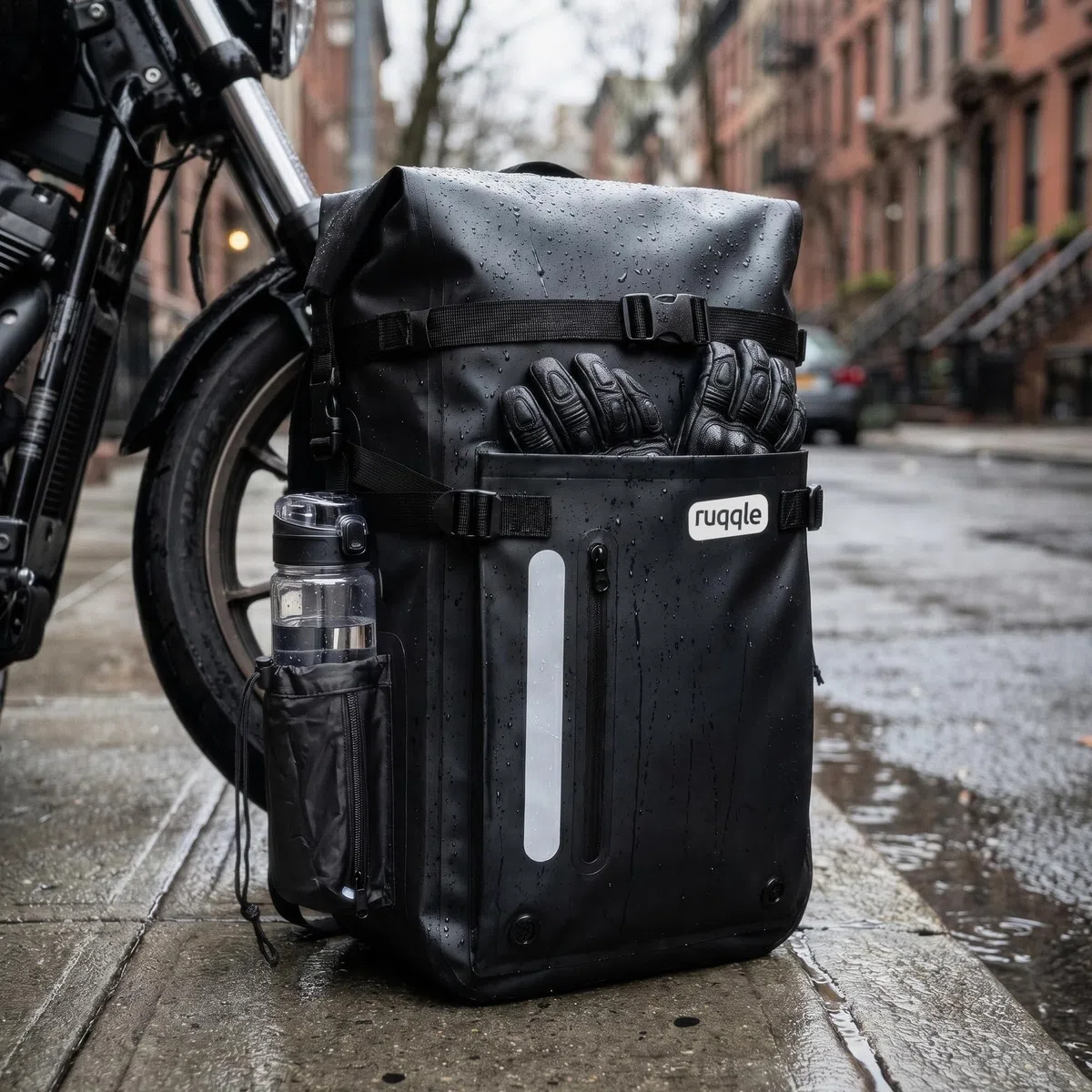 Ruqqle Wasserdichter Rucksack, vielseitig, wasserdicht Tasche, Dry Bag 20/30/45 l, mit 3 Außentaschen, komfortabel, RollTop, Strand, Boot, Kanu, Paddel, Kajak, Wandern, Camping, Angeln, Motorrad