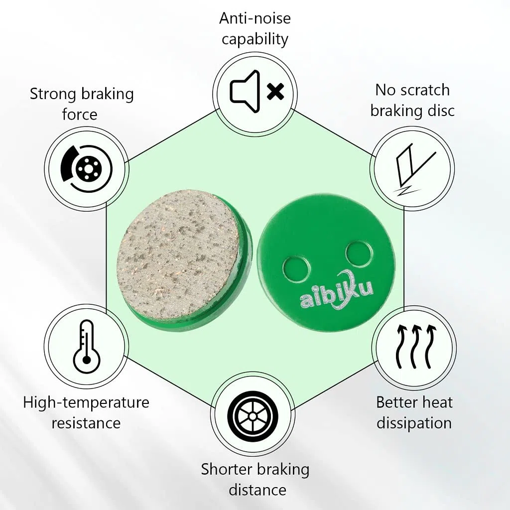 aibiku 2 Paare Keramik bremsbeläge für Xiaomi M365 Electric Scooter - E Scooter Zubehör Einzelteile