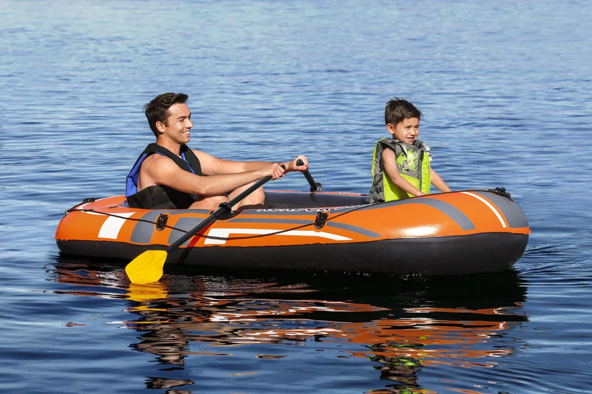 Bestway Schlauchboot-Set, Kondor 3000, 232 x 115 x 36 cm, 2 Erwachsene + 1 Kind