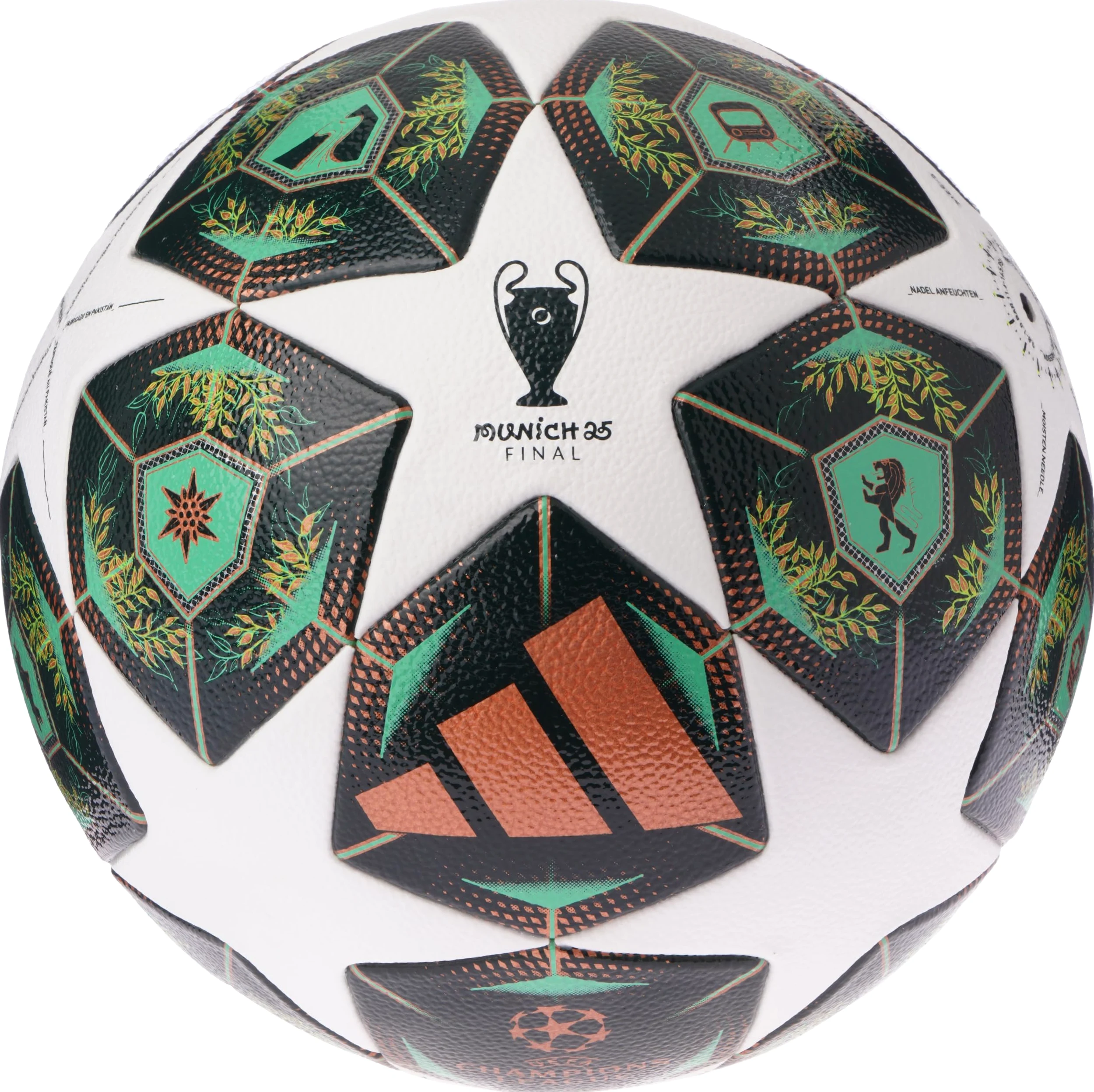 adidas UEFA Champions League Competition FIFA Quality Pro Ball JH1288, Unisex Footballs, Green, 5 EU