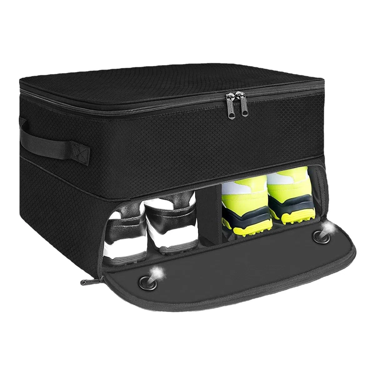 Kofferraum-Organizer für Golf und Reisetasche, Auto-Aufbewahrung für Golf-Zubehör, Golfausrüstung für Herren, Schließfach und Schuh-Organizer