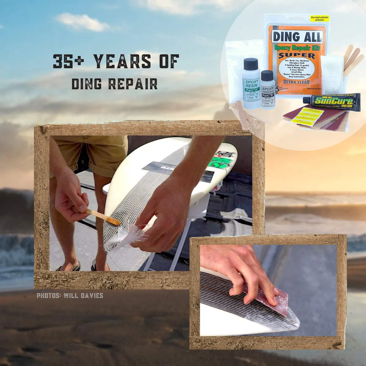 Ding All Epoxy Super Surfboard Repair Kit