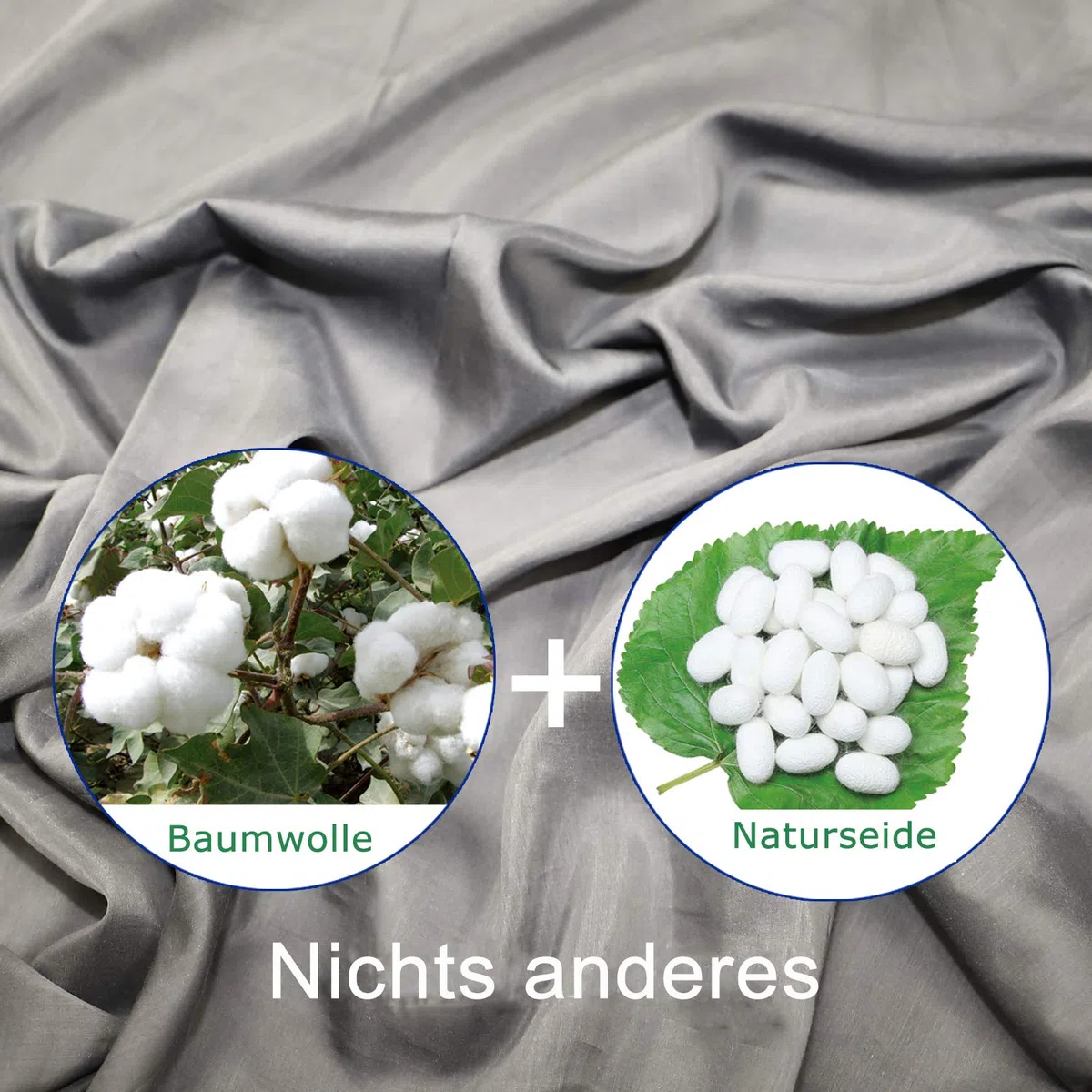 BROWINT Schlafsack Inlett aus Seide/Baumwolle, Reiseschlafsack mit Doppeltem Reißverschluss und Kissenfach, 220cm X 110cm Extrabreite Hüttenschlafsack für Hostels, Lnlay Leicht, Kompakt & Atmungsaktiv
