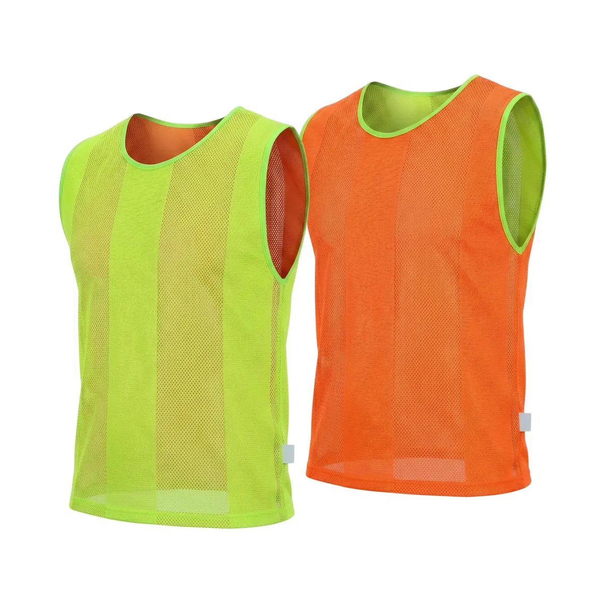 10 Stück Wende-Trainings-Lätzchen für Fußball, Hockey, Netball, Outdoor-Sportaktivitäten, doppelseitig, zweifarbig, Junior Jugendliche Erwachsene Größen Unisex, T-Shirts, Mesh Jersey