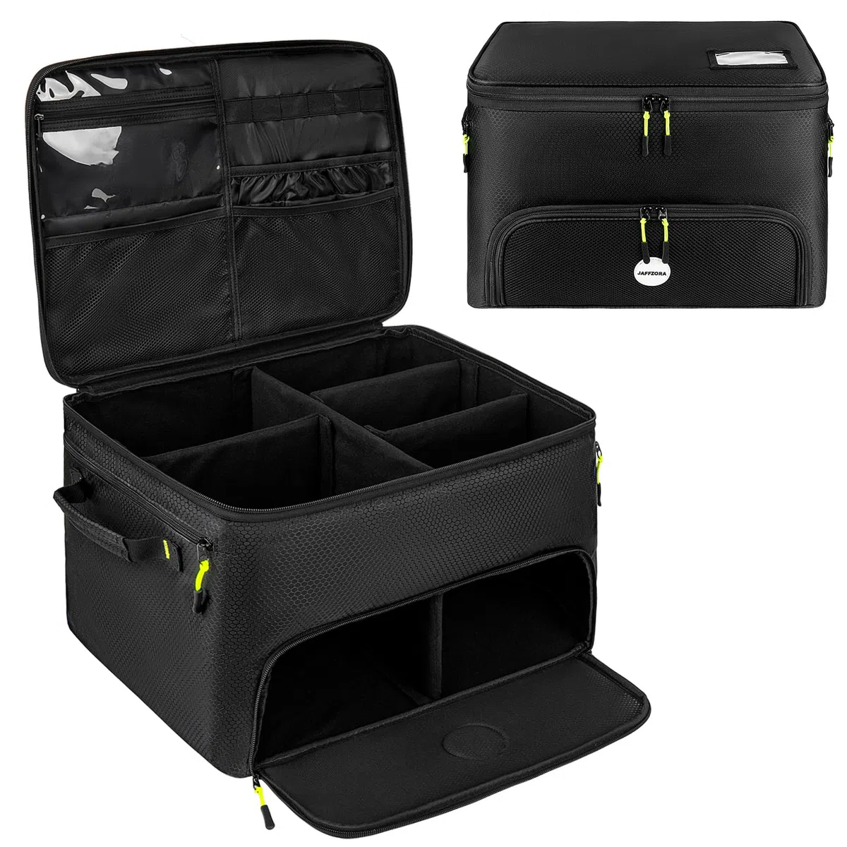 3-lagiger Golfkoffer-Organizer, Golf-Geschenke für Männer und Frauen, mit belüftetem Fach für 2 Paar Schuhe, wasserdichte Auto-Golf-Zubehör-Aufbewahrungstasche, Schwarz , Style A, Klassisch