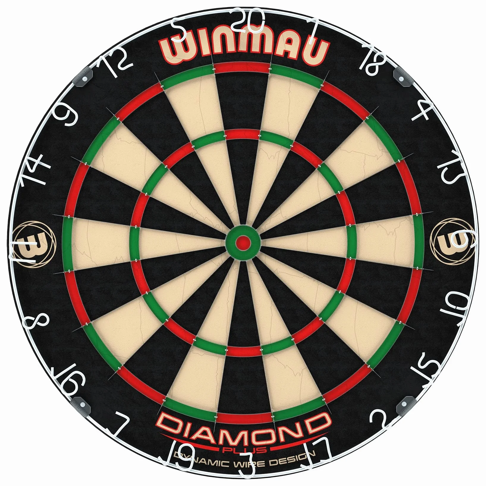 Winmau Diamond Plus Dartscheibe – PDC Turnier Steeldartscheibe, Ultra-Dünnes Drahtsystem, Hochdichte Sisal | Erhältlich als Dartboard, Surround-Set oder Dartschrank-Set mit Steeldarts
