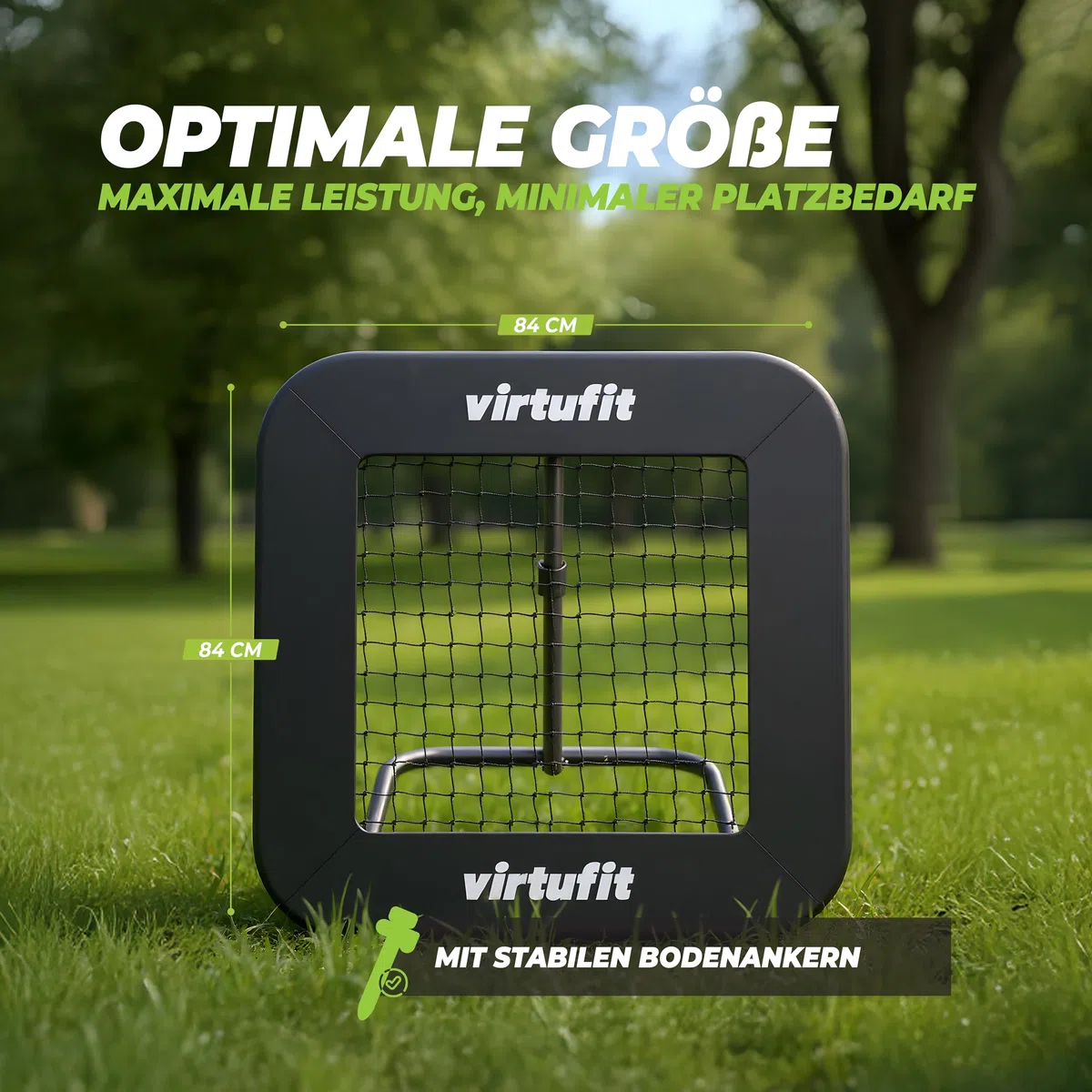 VirtuFit Fußball-Rebounder Serie – verstellbar & klappbar – ideal für Kindertraining & Technikübungen