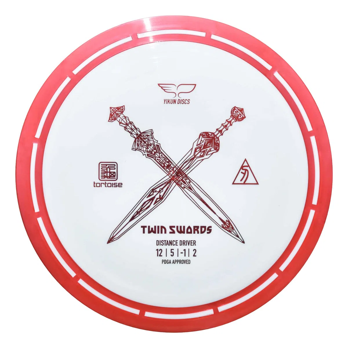 yikundiscs Yikun Professionelle Disc Golf Set Twin Schwerter, Distanztreiber, 170-172 g, perfekt für Outdoor-Spiele und Wettkampf, Twin Swords-Dirver Putter-Driver für Erwachsene und Kinder