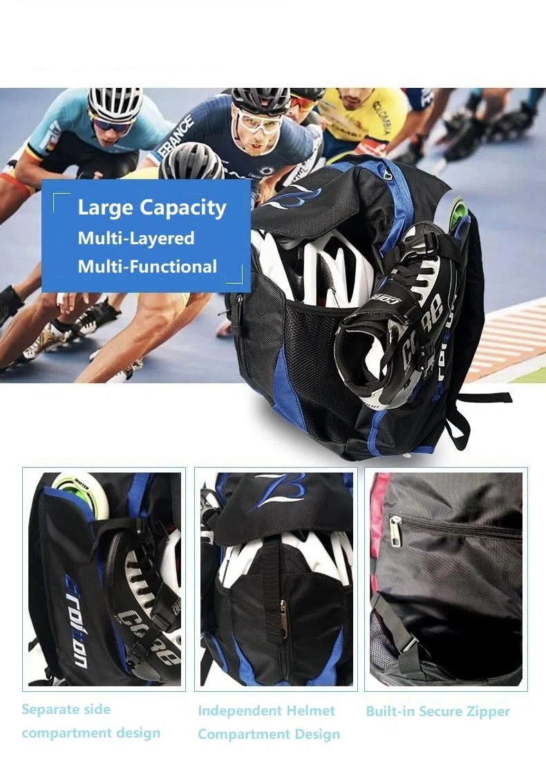 ZBH1985 Professionelle Skates Schuhe Rucksack Inlineskates Schlittschuhe Inline Skate Inline Skate Rucksack für Reise Schultasche