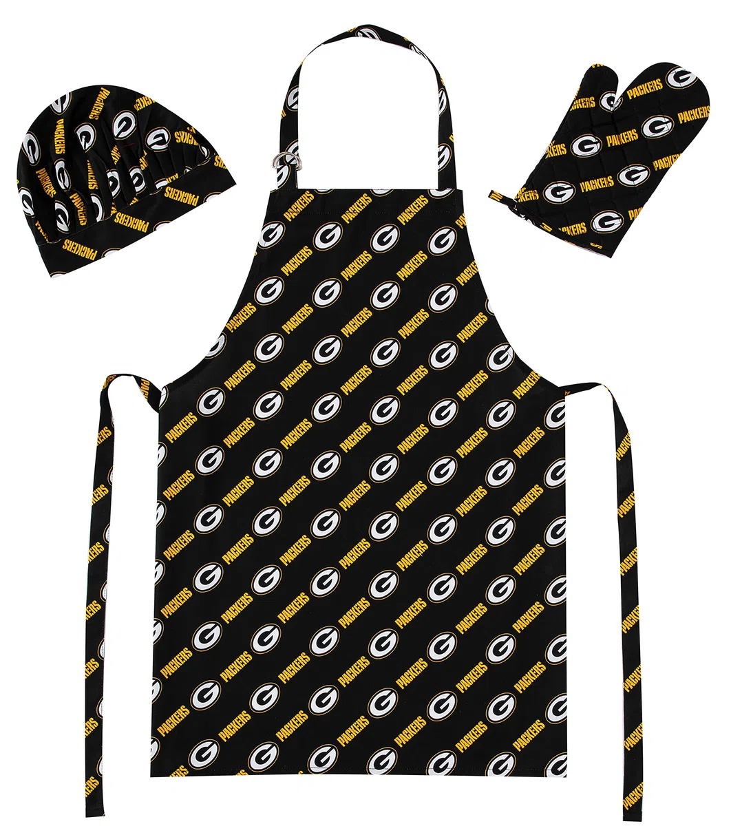 Northwest Unisex 3-teiliges Set mit Schürze, Ofenhandschuh und Kochmütze 3-teiliges Set mit Schürze, Ofenhandschuh und Kochmütze (3er Pack)