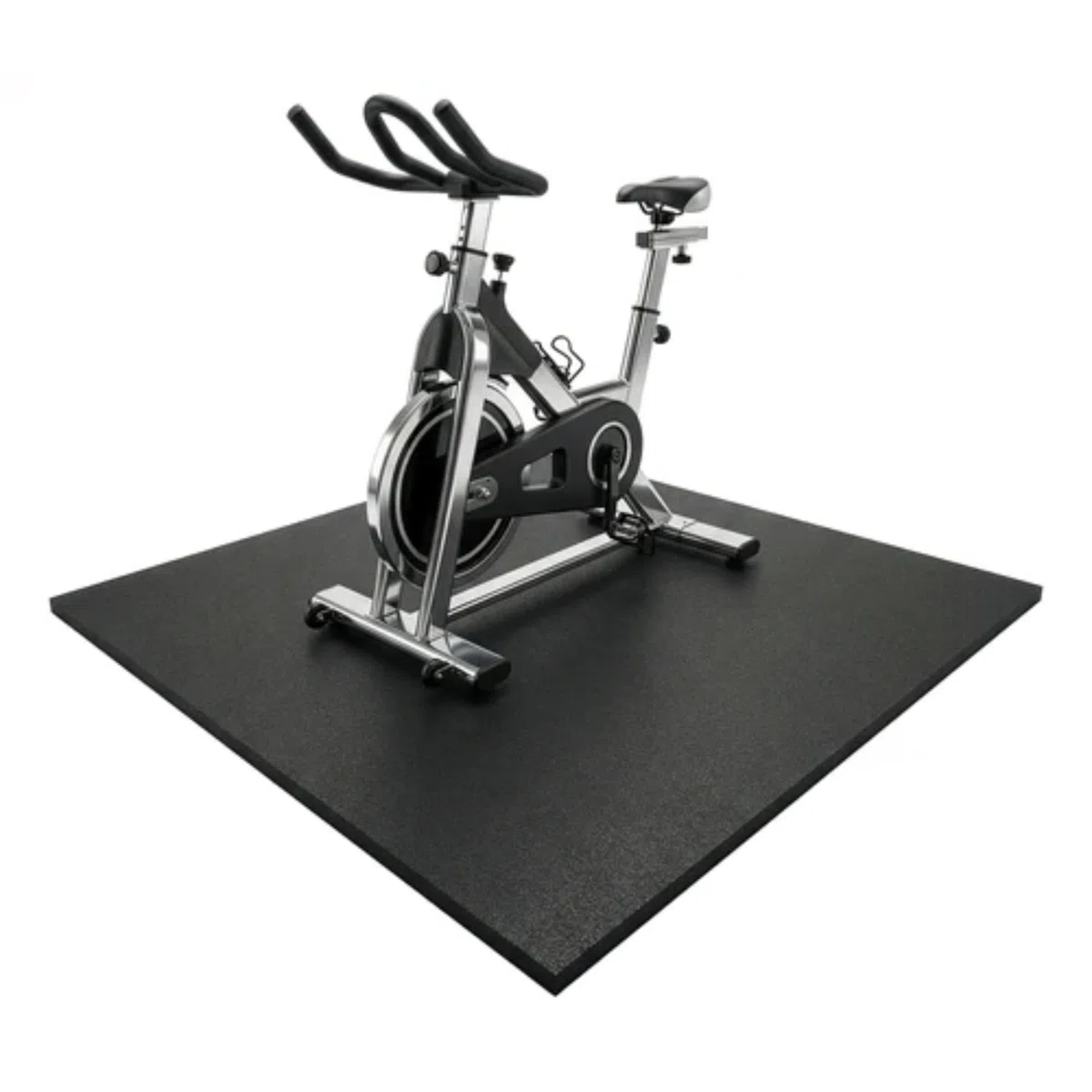 KARAT Schutzmatten Bodenschutzmatte 100 x 100 cm – 10 mm - Sportgeräte Matte Unterlegmatte Bodenmatte Gummimatte