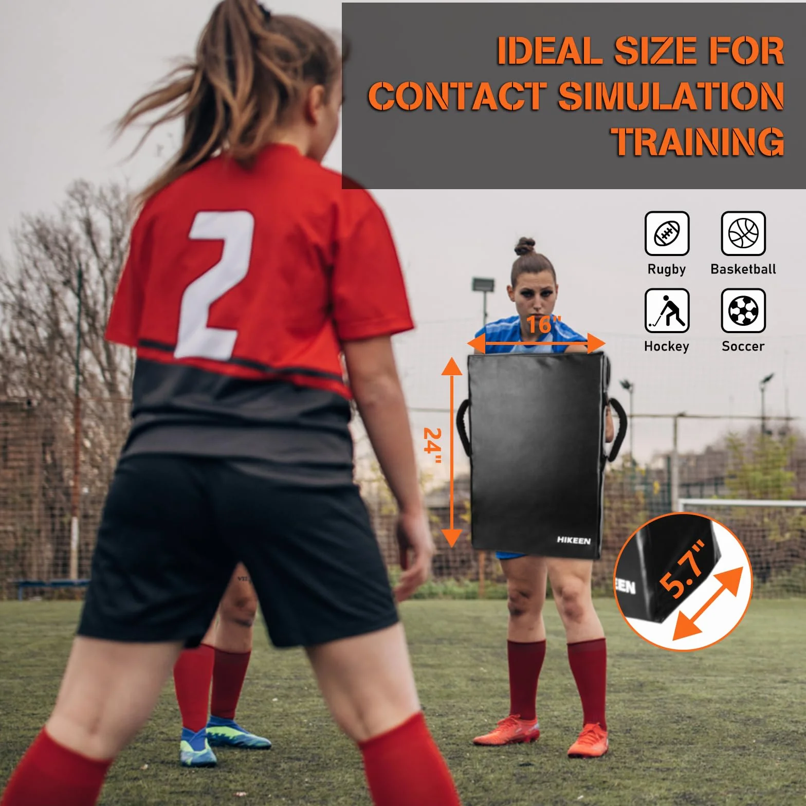 BOOSTEADY Football Blocking Pad Trainingsgerät – Weicher Schaumstoff-Kickpads für Fußball, Basketball, Hockey und Lacrosse Kick Shield Pad mit Griffen