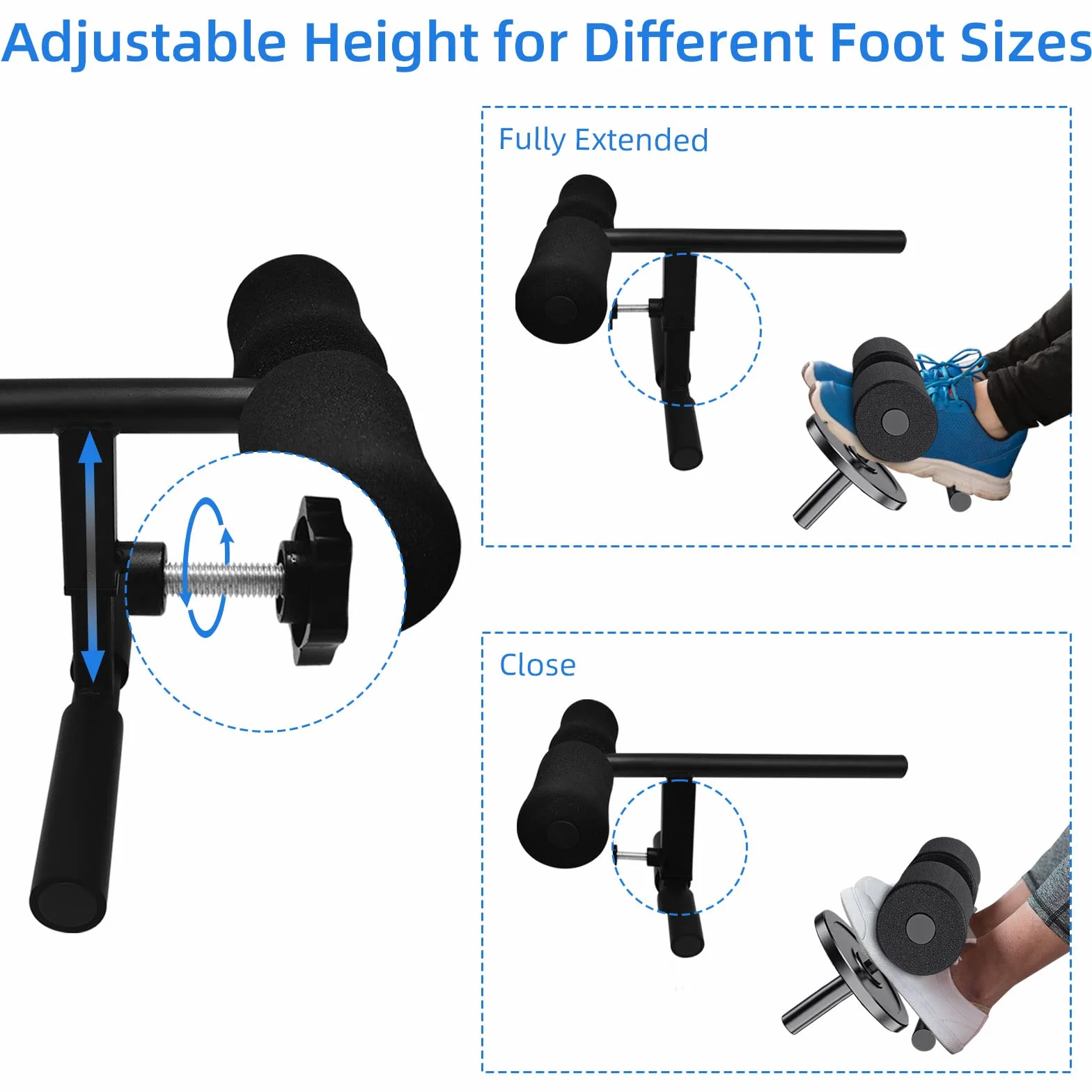 Tibialis Trainer Tib Bar, Topfinder Verstellbarer Tibialis Anterior Exercise Equipment Knees Over Toes Calf Raise Machine Schienbeintrainer Bein Knöchel Krafttraining