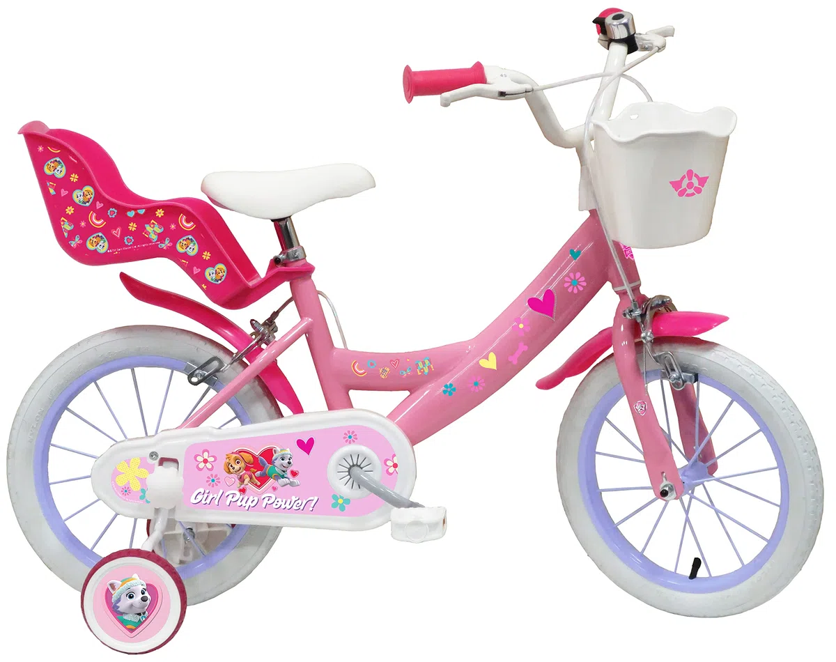 Mädchen Fahrrad Kinderfahrrad 14 Zoll Paw Patrol/Stella, Rosa, 35,6 cm