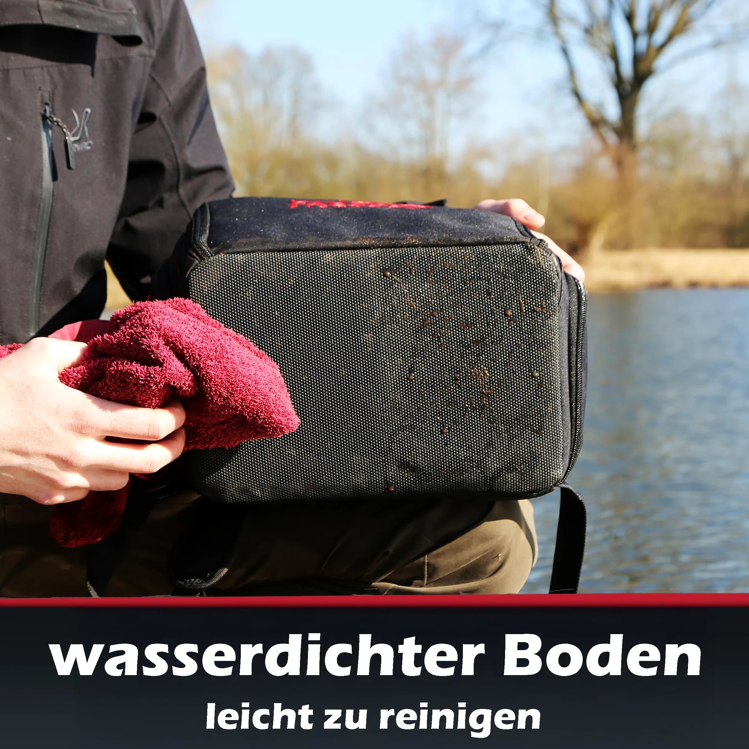 Paradox Fishing Angelrucksack mit Boxen I inkl. 4 Boxen I wasserabweisend I Angeltasche mit Tackle-Boxen Angelkoffer