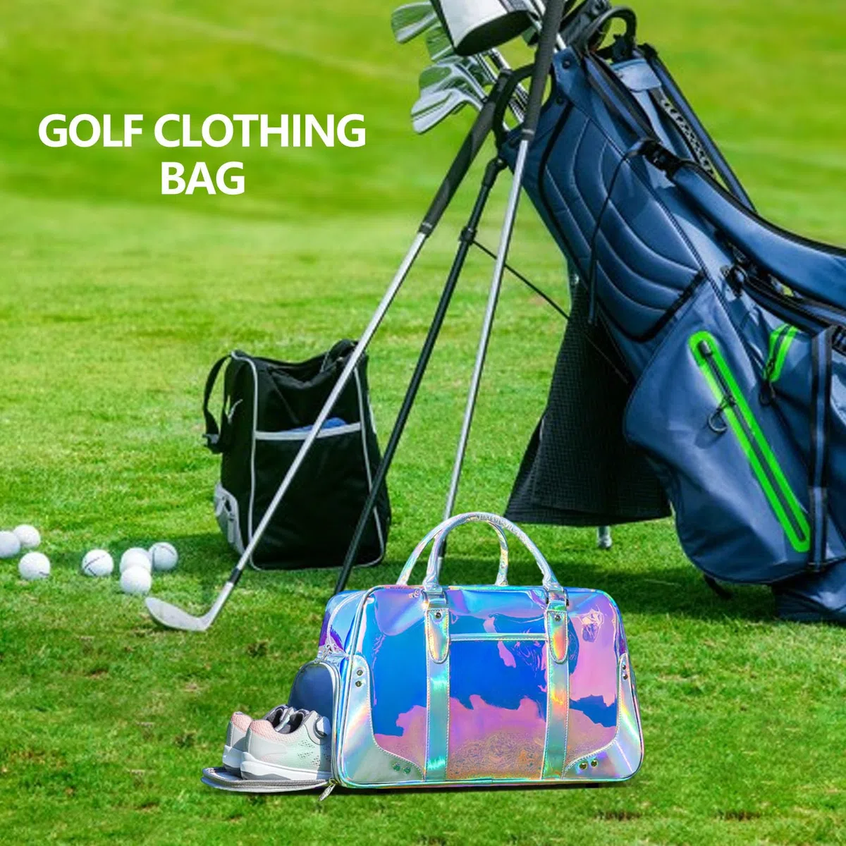 Golfschuhe | Stil mit großer Kapazität mit verstärktem Gurt | Sportliches Golfzubehör – für den Innen- und Außenbereich, Zuhause, Club, Camping, Picknick, Fitnesstraining und Training