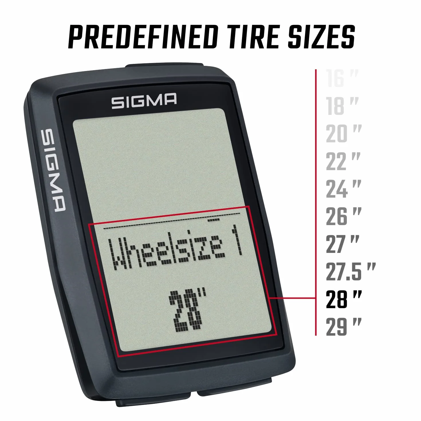 SIGMA BC 14.0 WL CAD| kabelloser Fahrradcomputer mit 14 Funktionen inkl. Trittfrequenzmesser |Barometrische Höhenmessung | Bergtouren | Einfache Bedienung mit großen Tasten und übersichtlichem Display