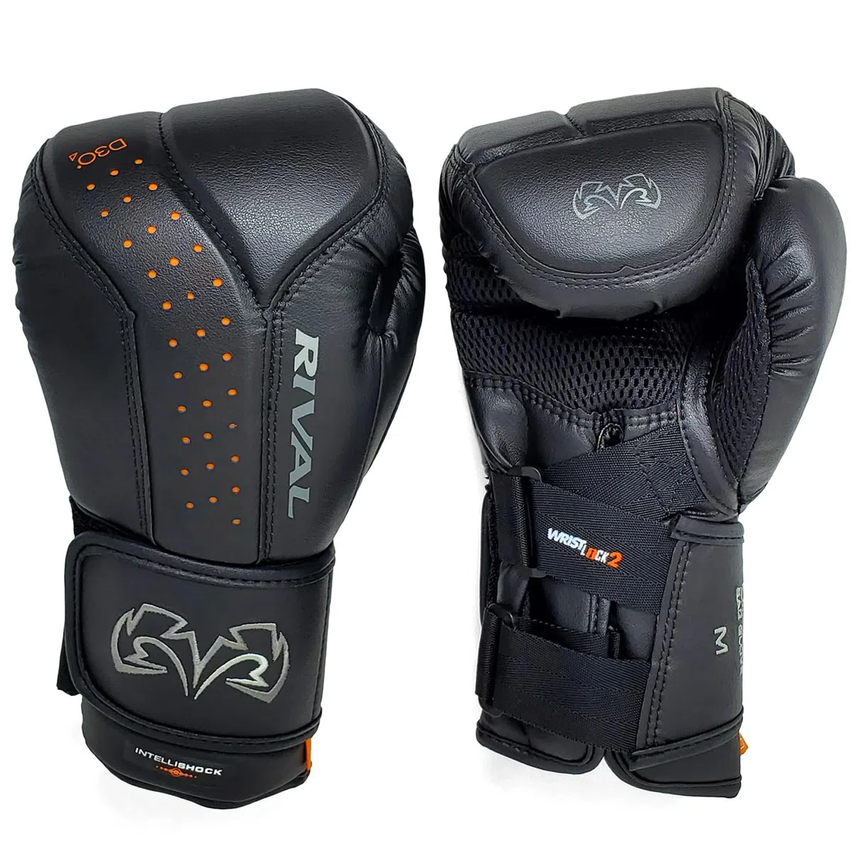 RIVAL RB10 Intelli-Shock Boxhandschuhe, Klettverschluss – ergonomische Passform, 3,2 cm geschlossenzelliger Schaumstoff für intensiven Gebrauch im Beutel