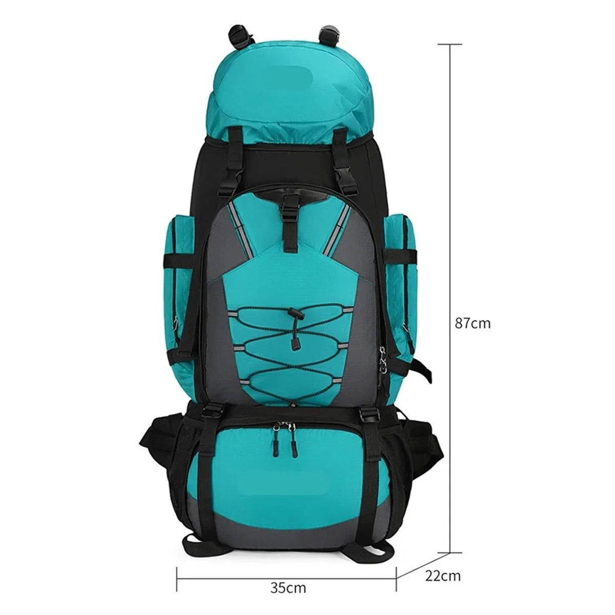 Wanderrucksack 90L Wasserdicht Wandern Camping Rucksack Trekking Tasche Große Kapazität Reise Outdoor Sport Taschen Ausrüstung Männer(Color5)