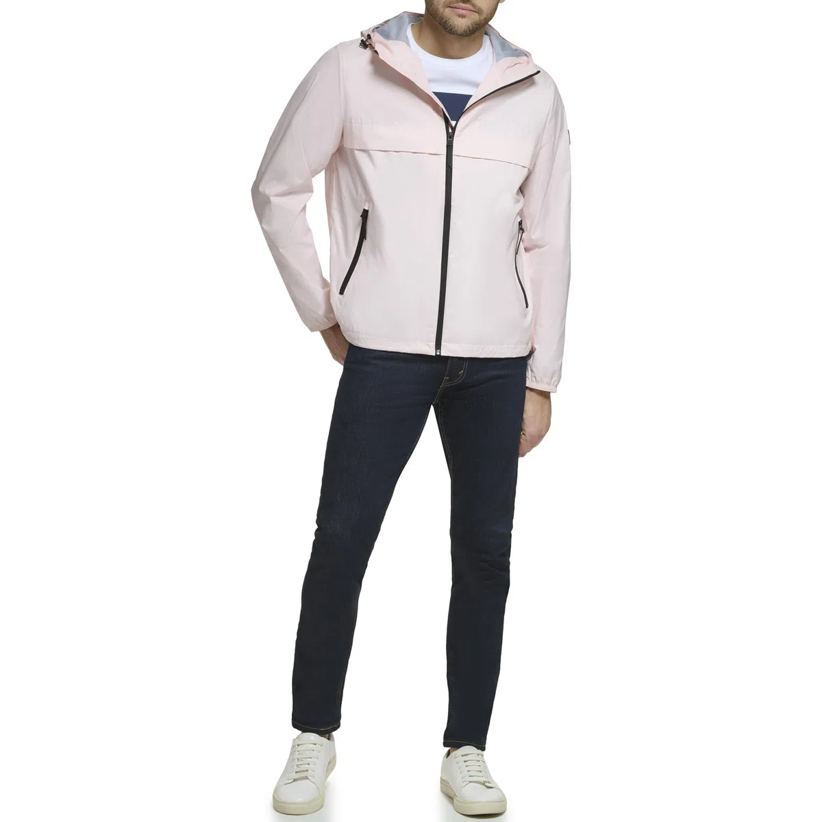 Tommy Hilfiger Herren Simple Hooded Rain Jacket Regenjacke mit Kapuze