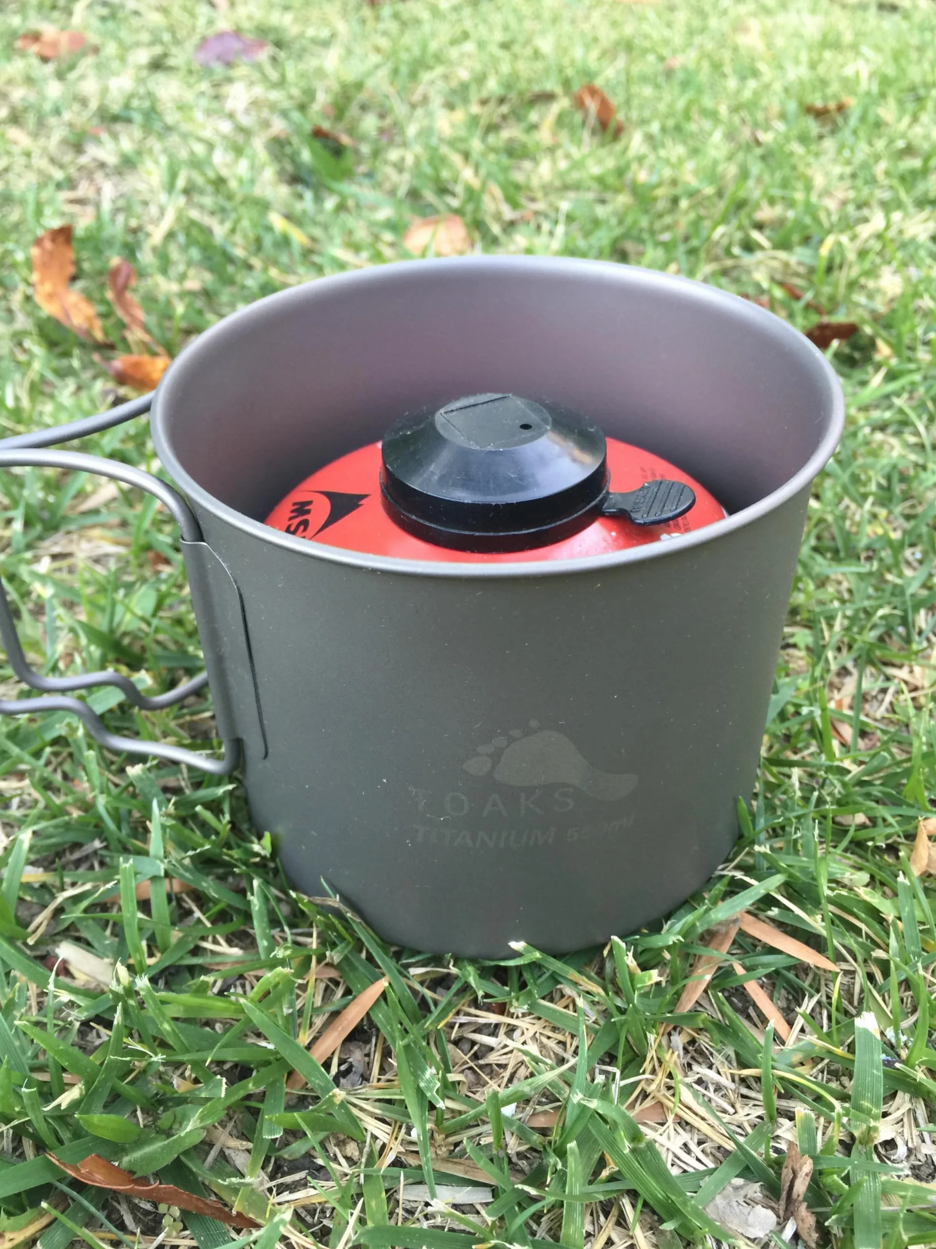 Ultraleichter Titan-Kochtopf von Toaks, TOA-POT-550-L, 550