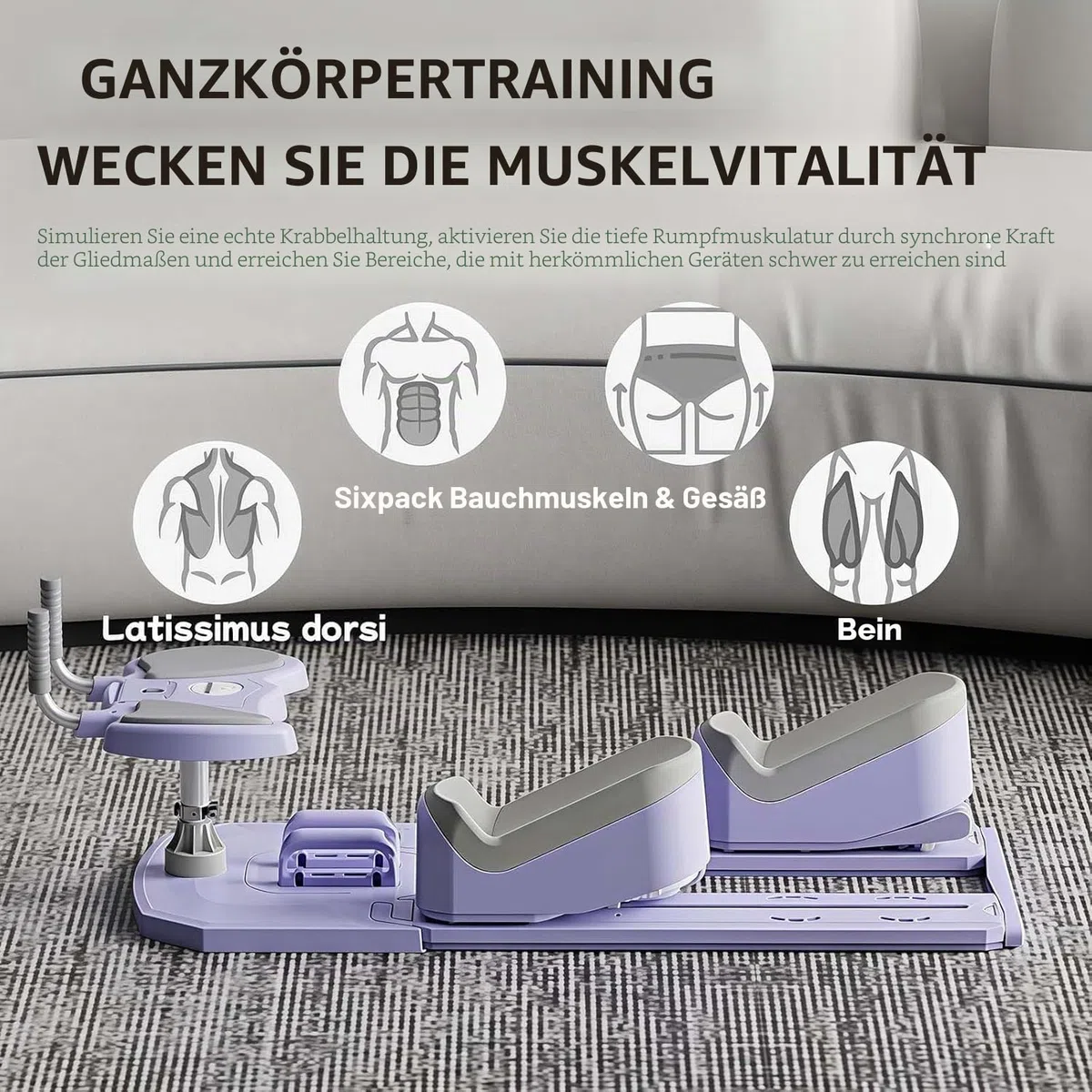 fitnessgeräte für zuhause,Reformer Pilates Maschine,6 in 1 Spine Trainer Waist Trainer Digital Timer Home Fitness Equipment taillentrainer Damen sportgerät(Pink,120 * 38 * 38)