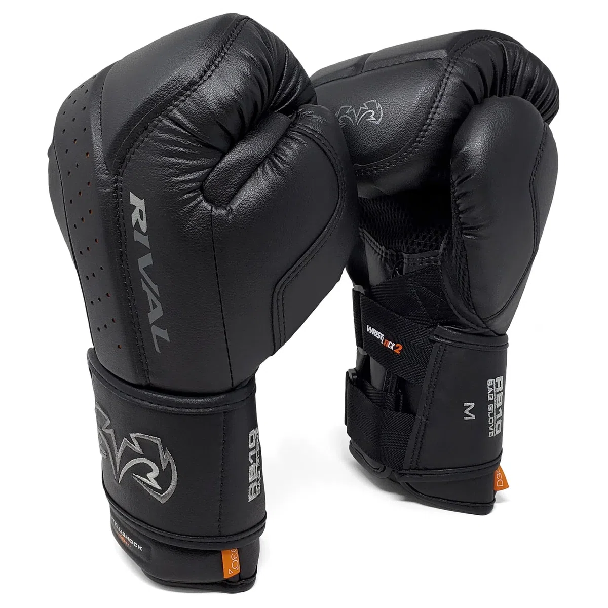 RIVAL RB10 Intelli-Shock Boxhandschuhe, Klettverschluss – ergonomische Passform, 3,2 cm geschlossenzelliger Schaumstoff für intensiven Gebrauch im Beutel