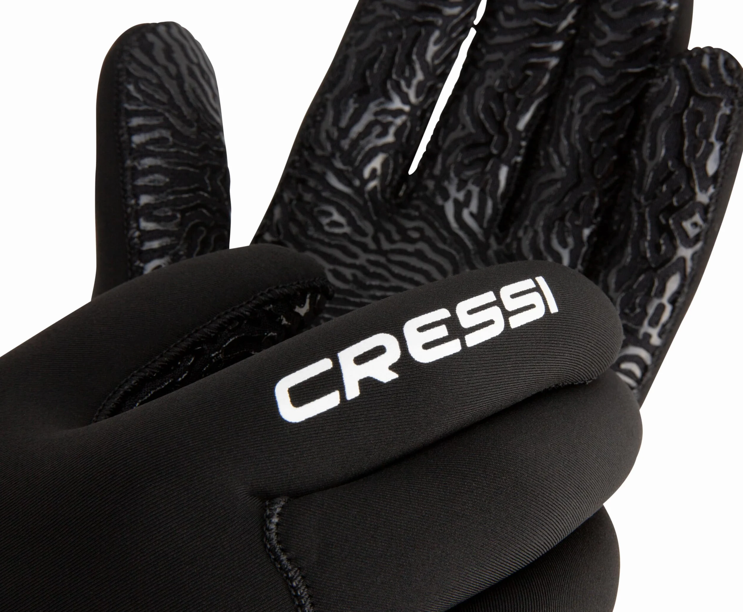 CRESSI Cruz Gloves 3mm - Neopren Tauchhandschuhe Schwarz 3mm Anti Slip Palm System, Erwachsene Unisex