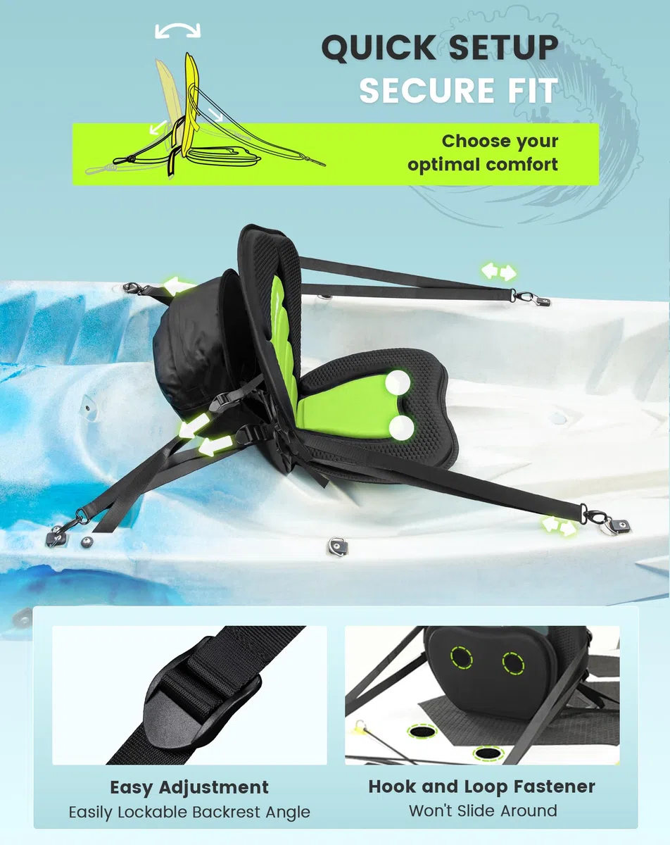 BRANTMAKER SUP Sitz für Stand up Paddle, Kajak Sitz, 120KG Tragkraft Verdickter Sup Sitz Nachrüsten, kompatibel mit Kanus und Ocean Kajak
