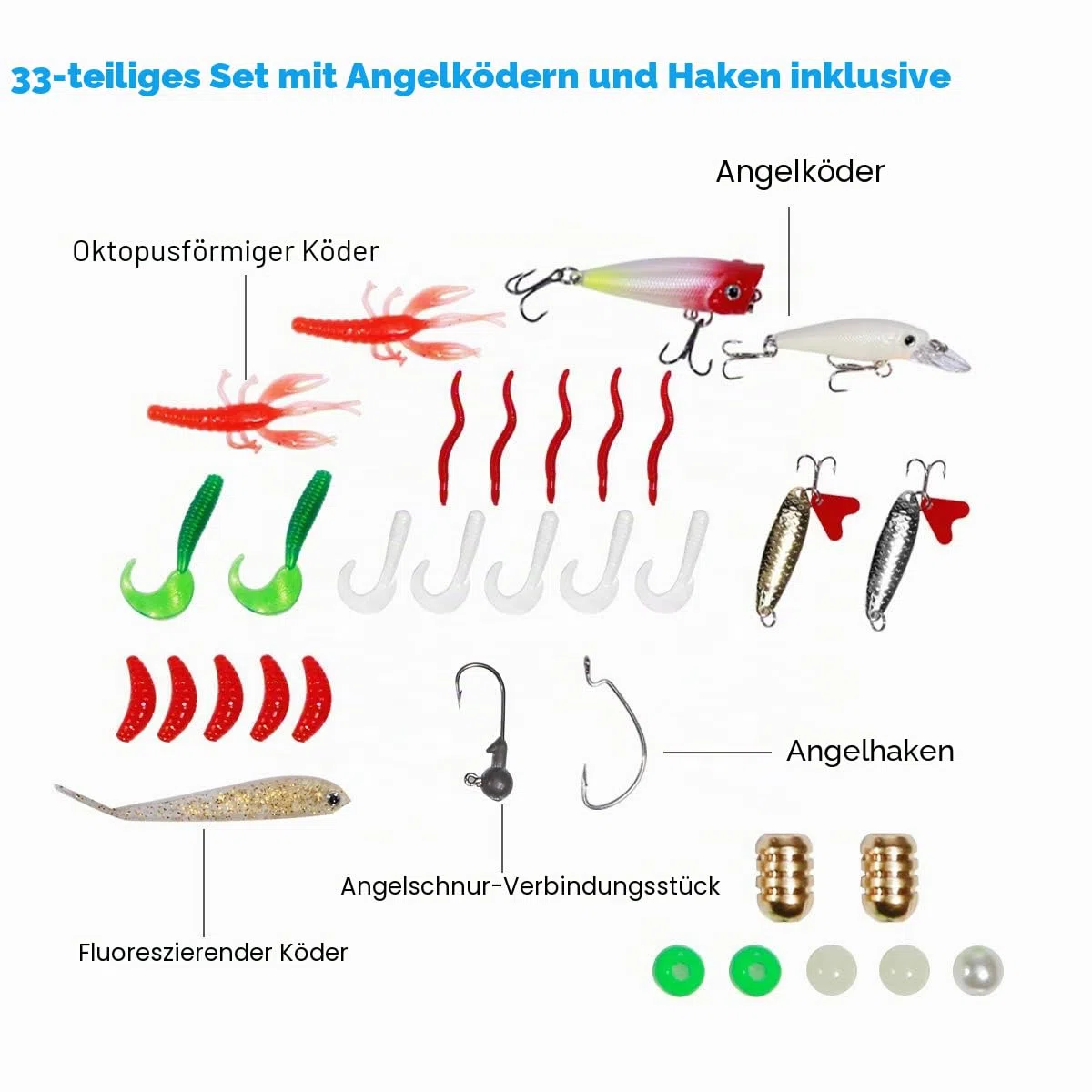 Teleskop-Angelrute, Kohlefaser und Spinnrolle Combo Spinnrute mit Spule, Angelhaken, für Kinder und Erwachsene | Saltwater & Freshwater