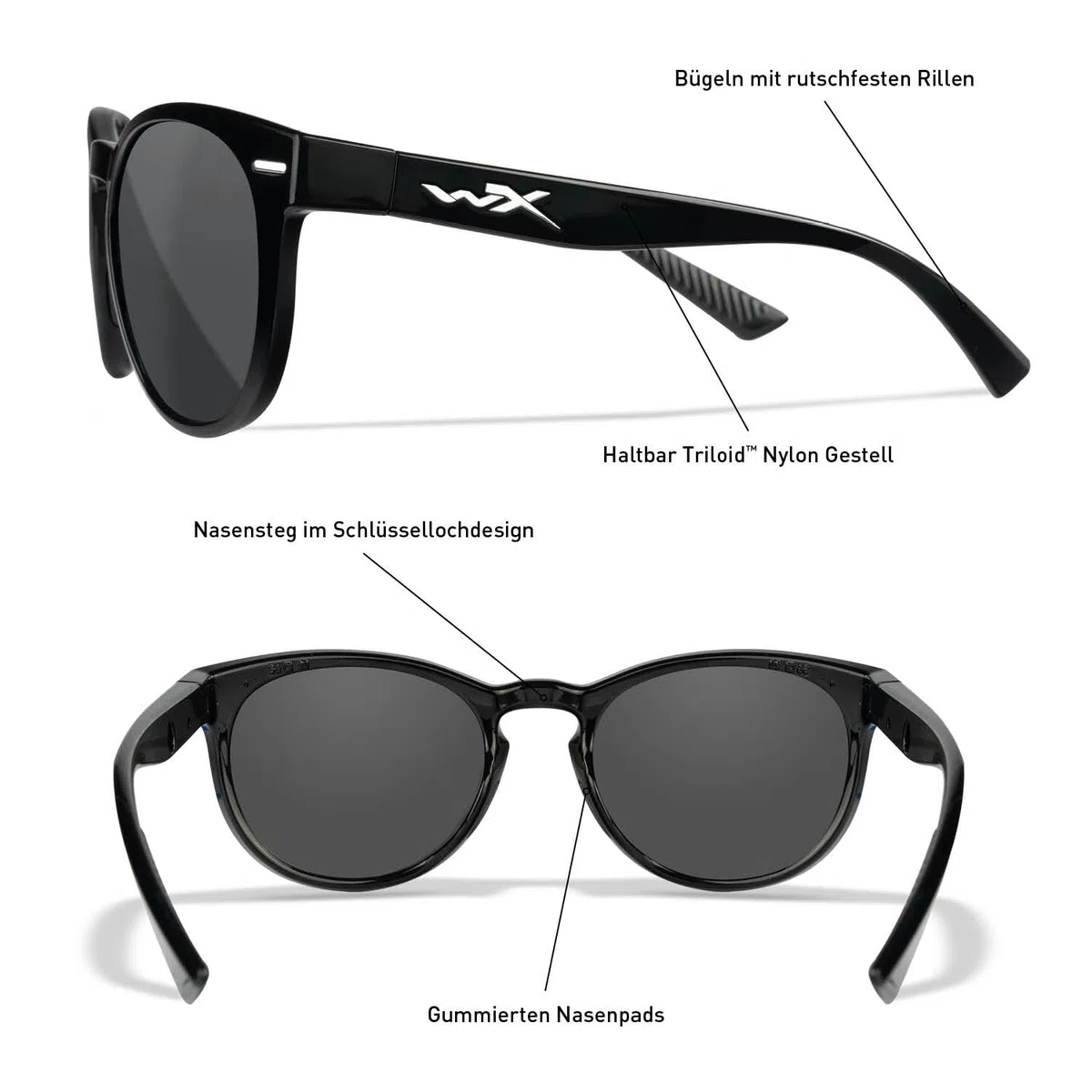 Wiley X Unisex Covert Sonnenbrille (1er Pack)