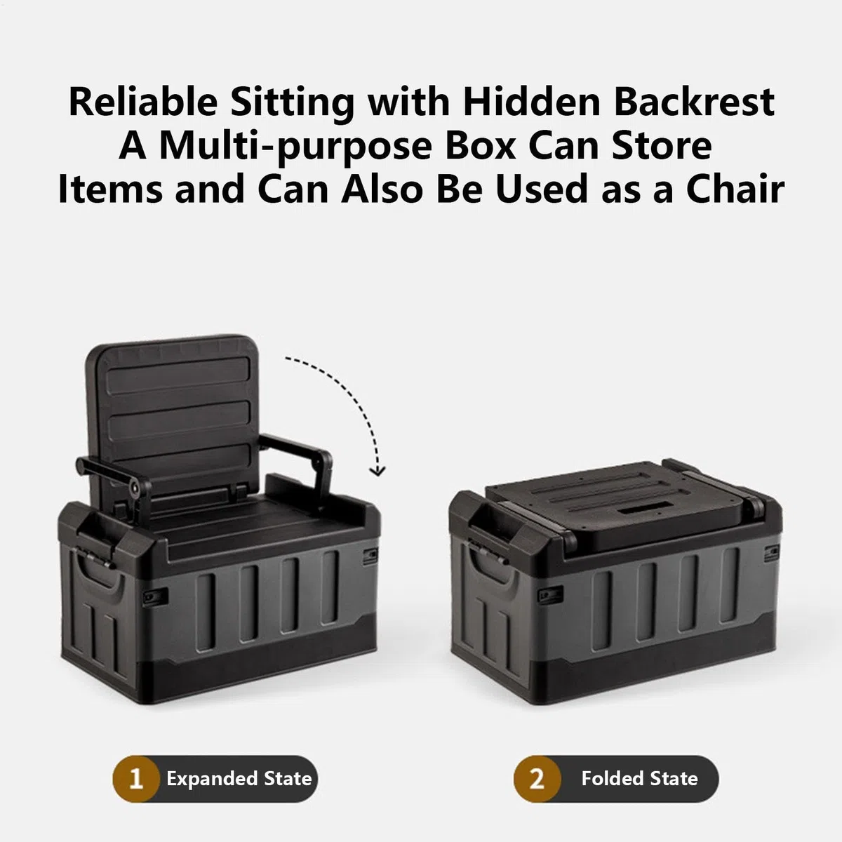 Angelgerät-Box,Faltbarer Outdoor-Organizer Für Die Angelaufbewahrung 3-in | 1-Auto-Doppelschicht-Zubehör