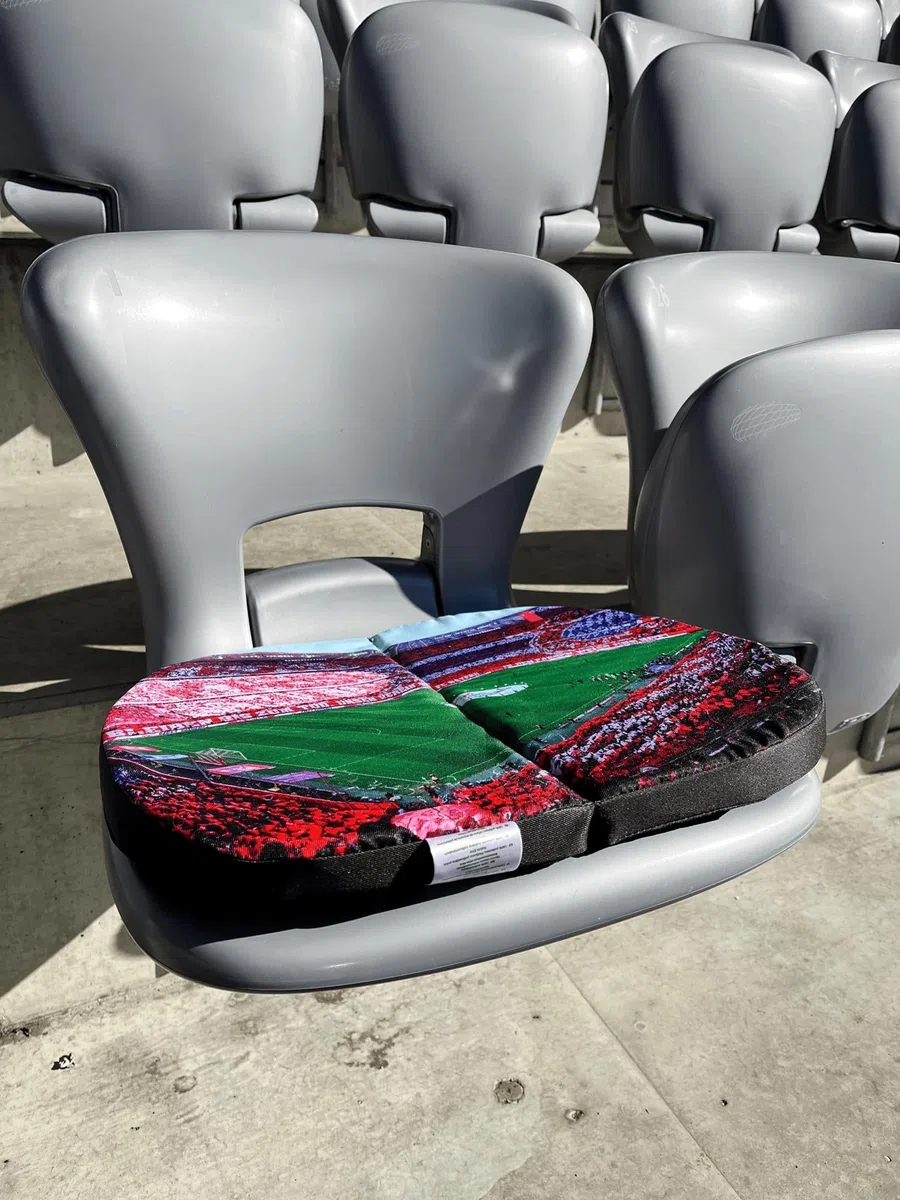 FC Bayern München I Sitzkissen Arena I Schwarz