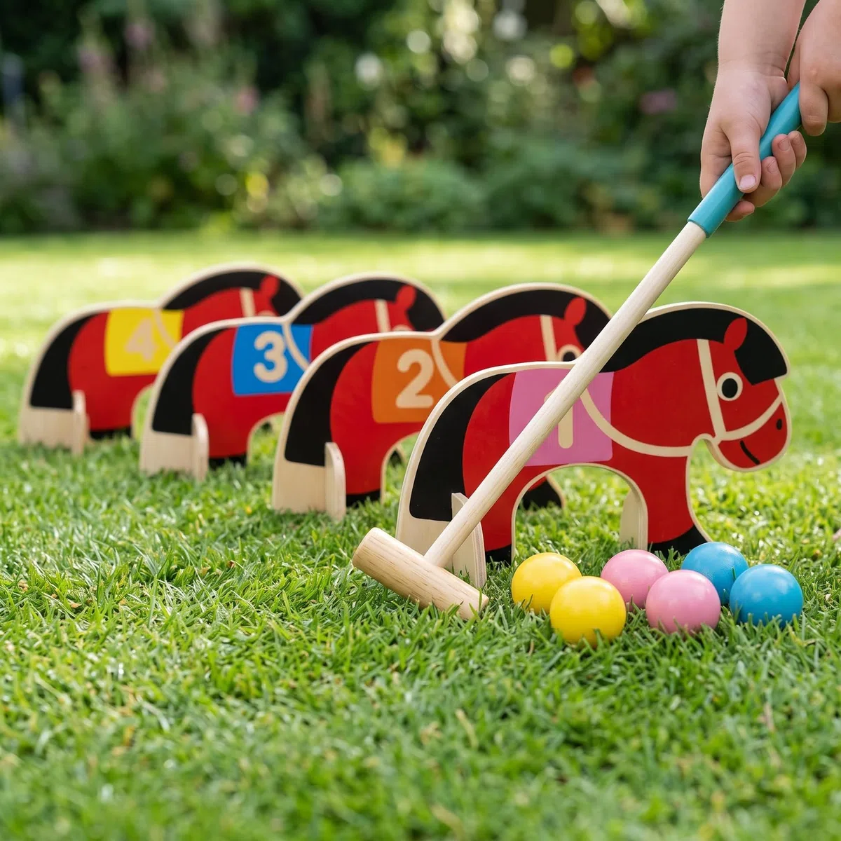 Spielzeug Rasenspiele Set – Outdoor Wurfspiel für Garten und