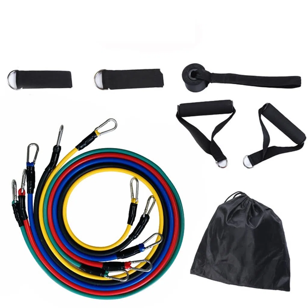 Widerstandsbänder-Set für Übungen, Latex, elastische Trainingsschläuche für Fitness, Yoga und Krafttraining