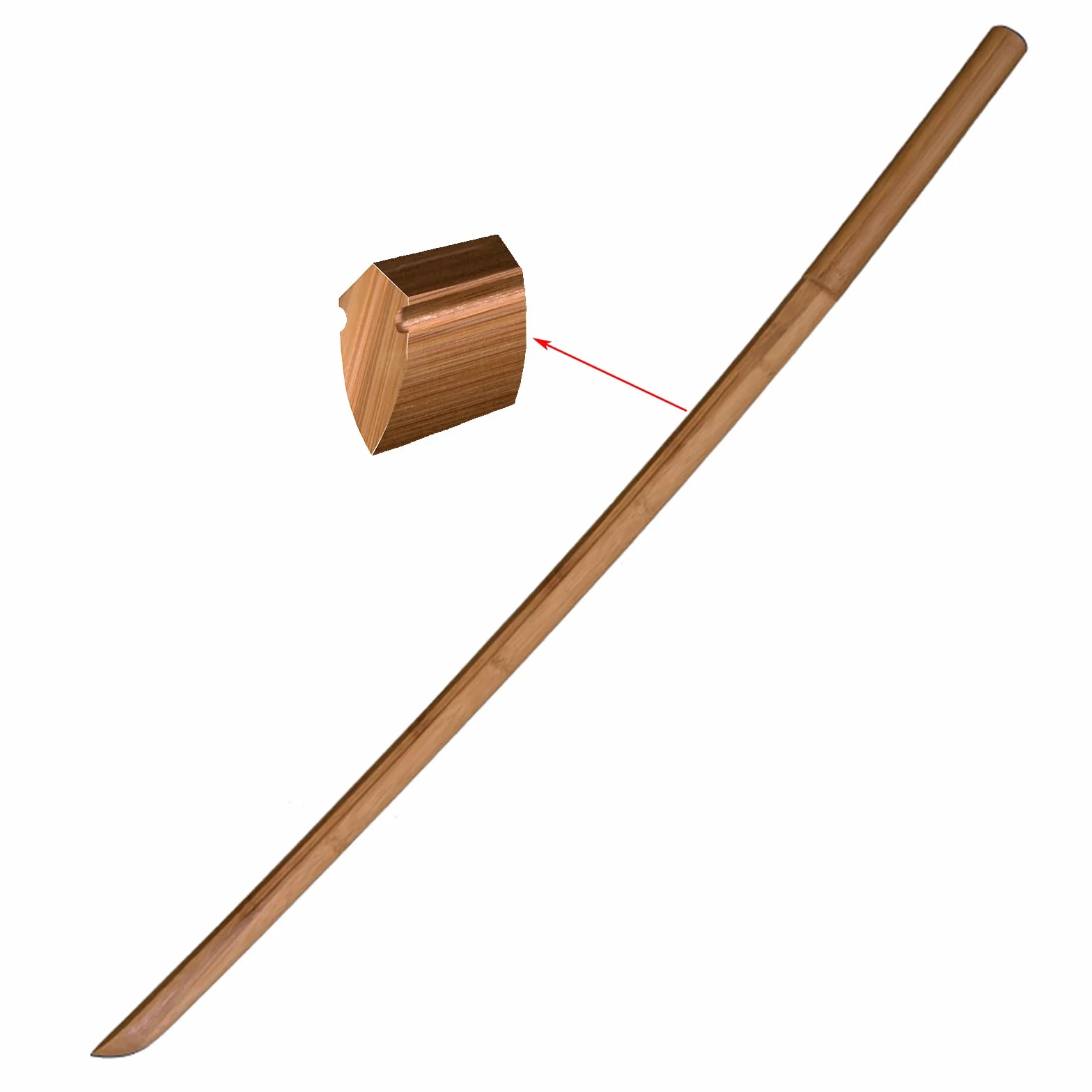 103 cm Kendo-Übungs-Bokken,natürliches Bambus-Katana,handgefertigte japanische Samurai-Schwerter für Geschenkdekoration,Comic-Con-Cosplay