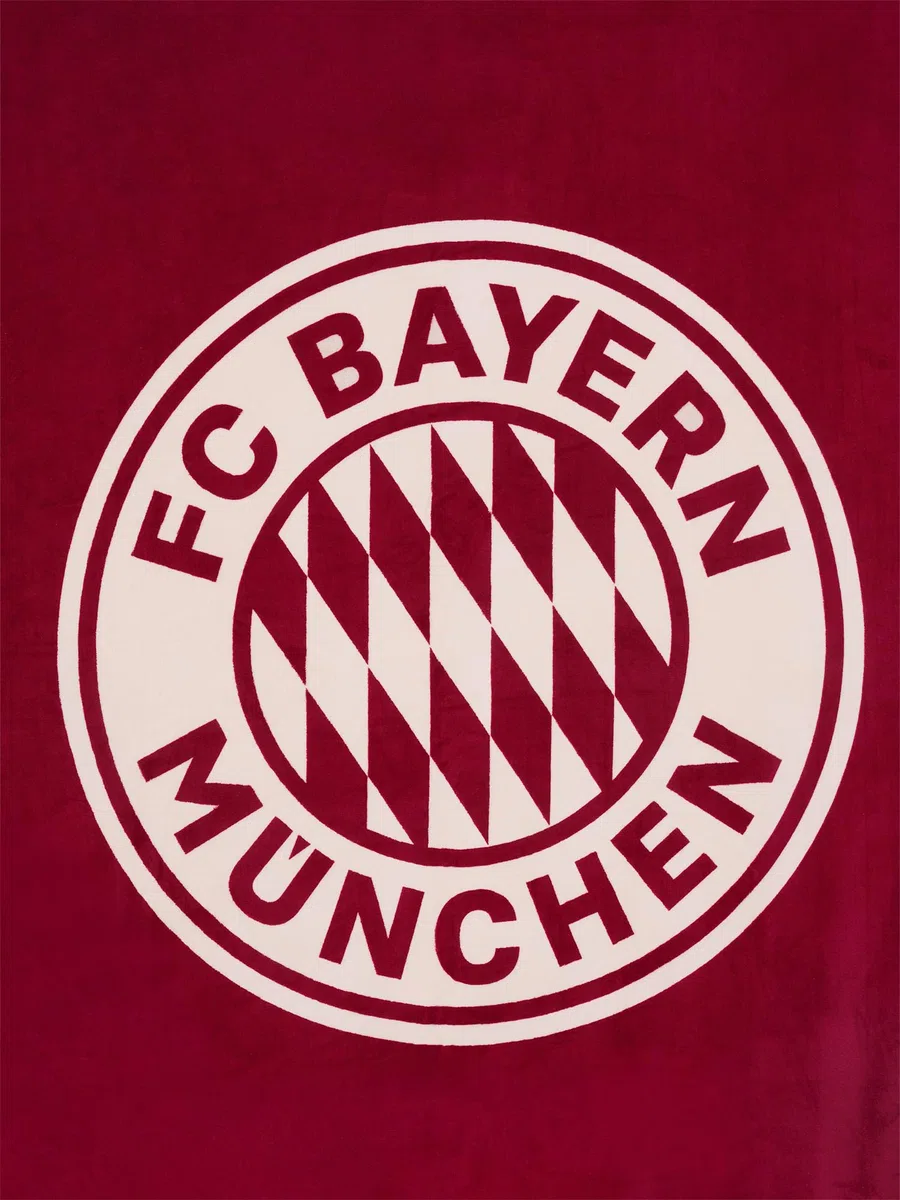 FC Bayern München Kuscheldecke I Sofadecke I Sherpa I Rot I 150 x200 cm