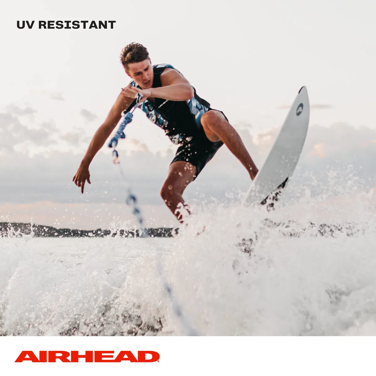 Airhead Spiralgeflecht Wakesurf-Seil, 3 Abschnitte, 4,8 m